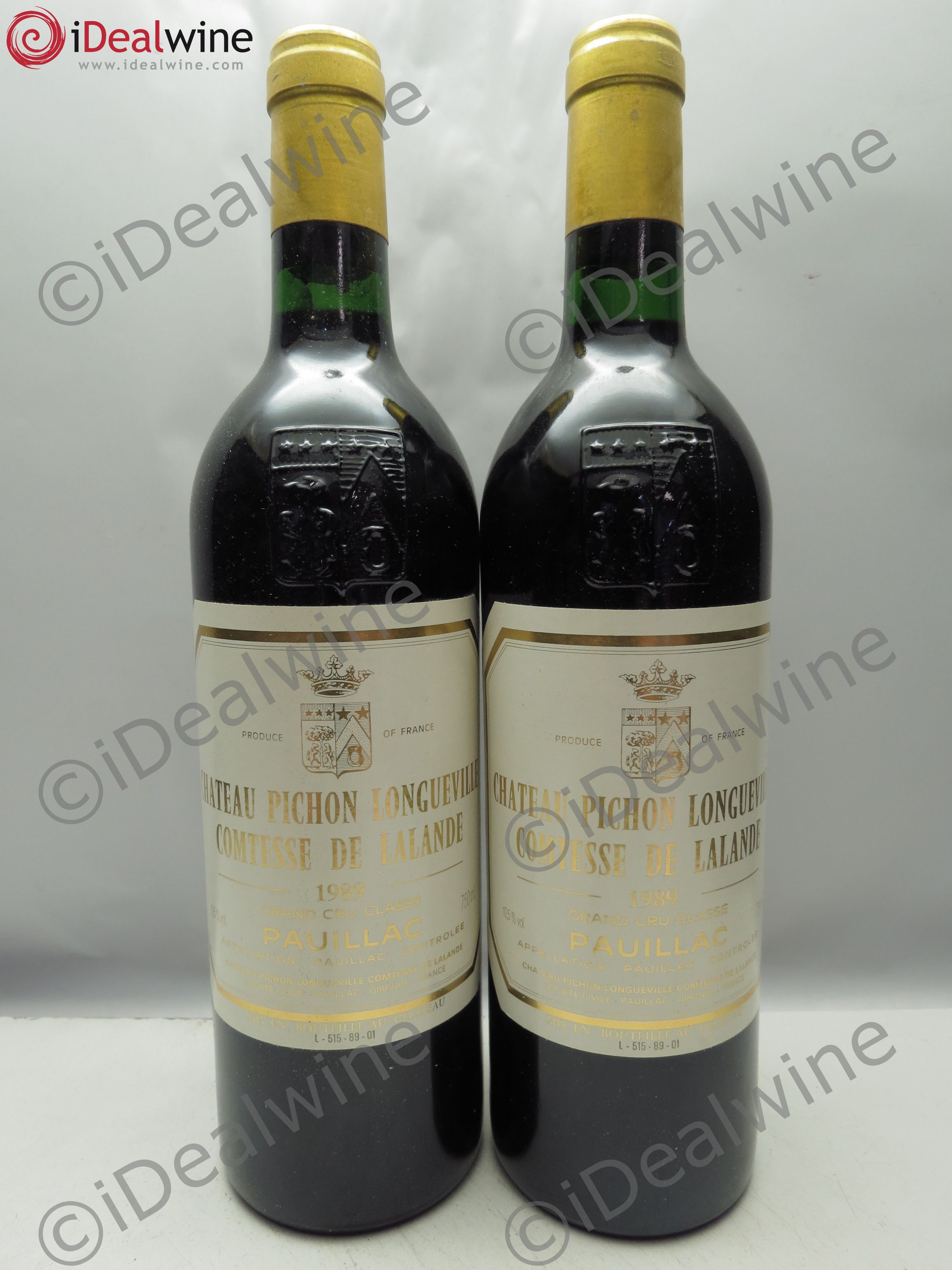 Château Pichon Longueville Comtesse de Lalande 2ème Grand Cru Classé 1989 - Lot de 2 bouteilles - 0