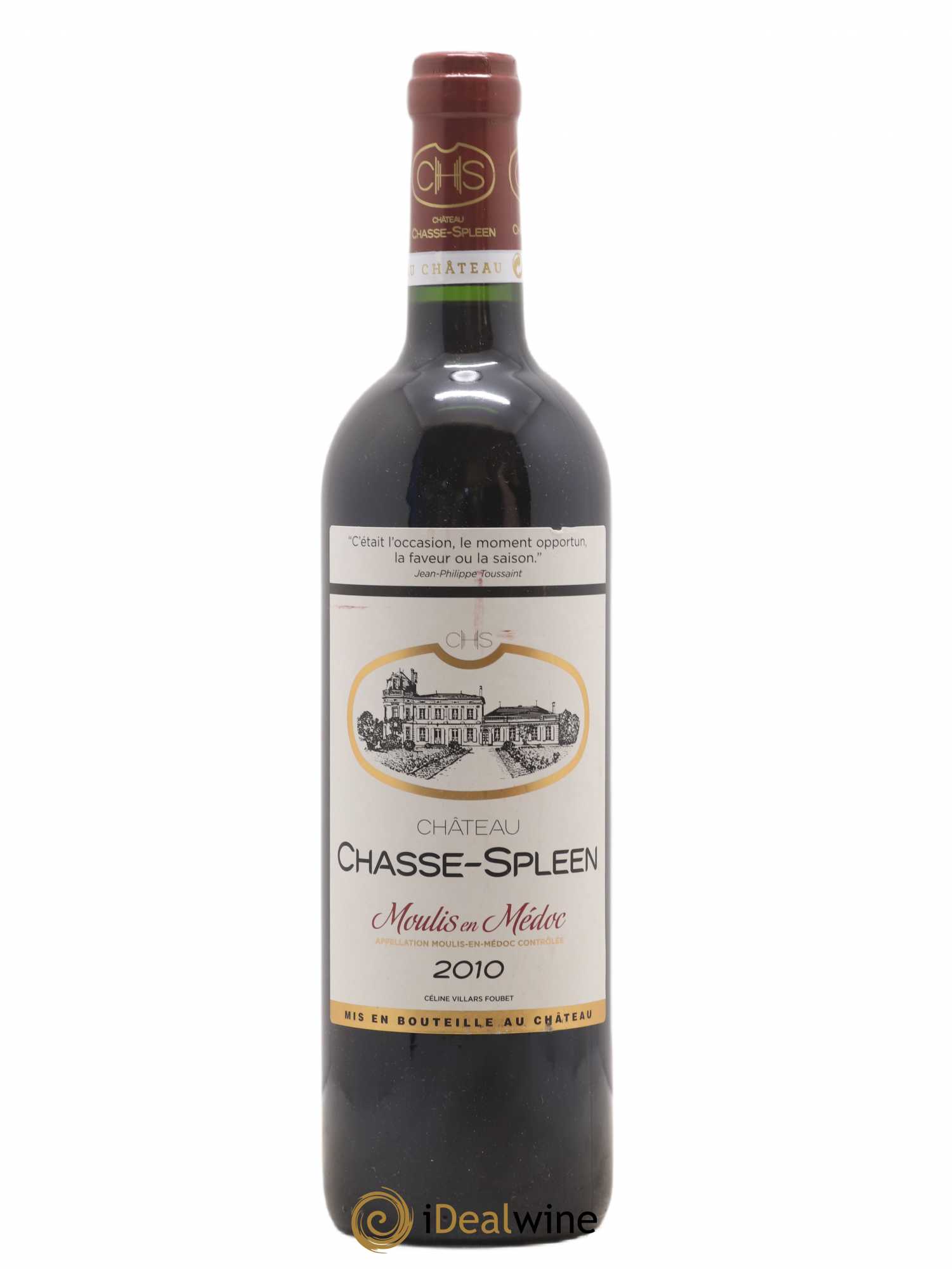 Château Chasse Spleen 2010 - Lot de 1 bouteille - 0