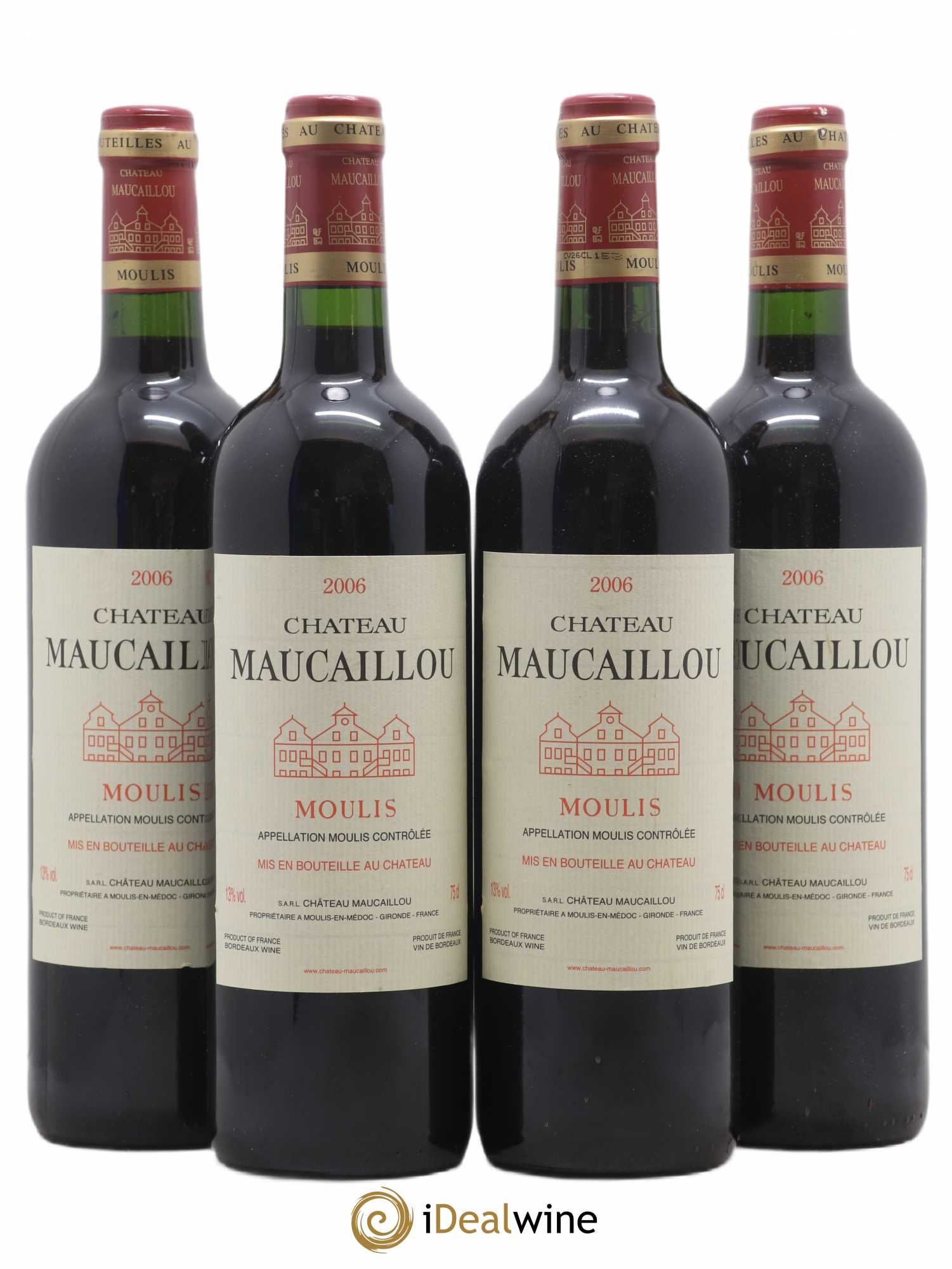 Château Maucaillou 2006 - Lot de 4 bouteilles - 0