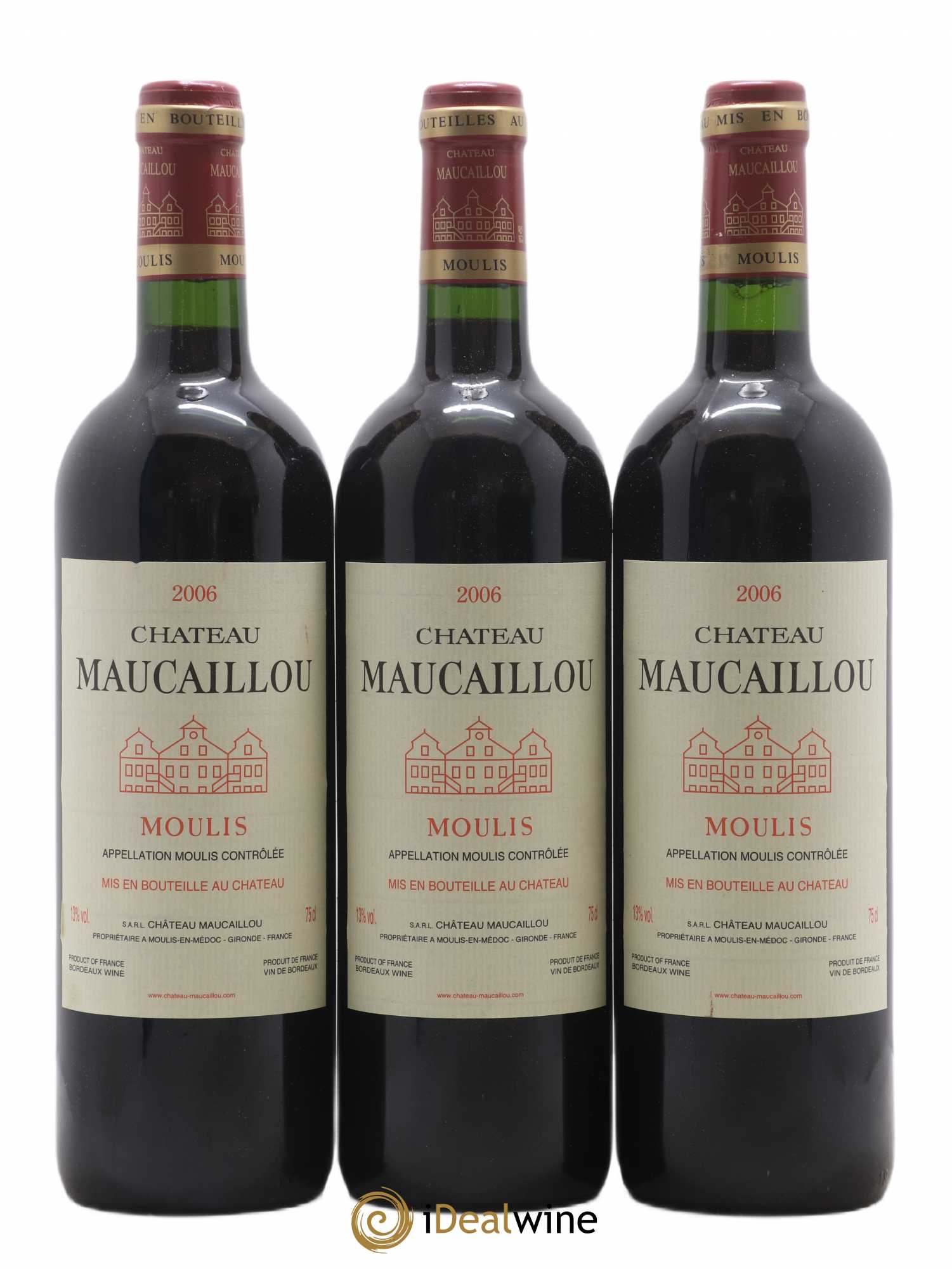 Château Maucaillou 2006 - Lot de 3 bouteilles - 0