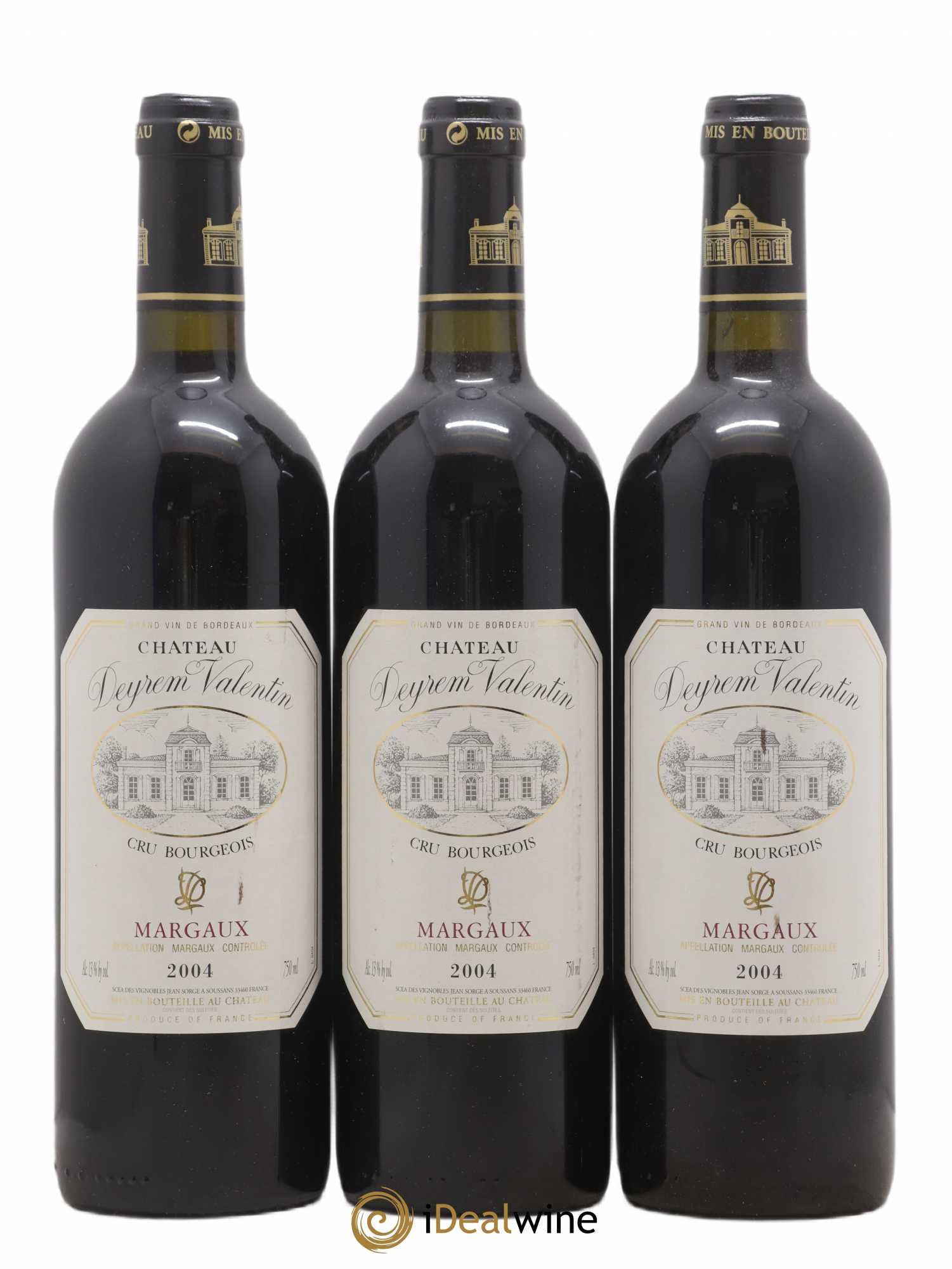 Château Deyrem Valentin Cru Bourgeois (sans prix de réserve) 2004 - Lot de 3 bouteilles - 0
