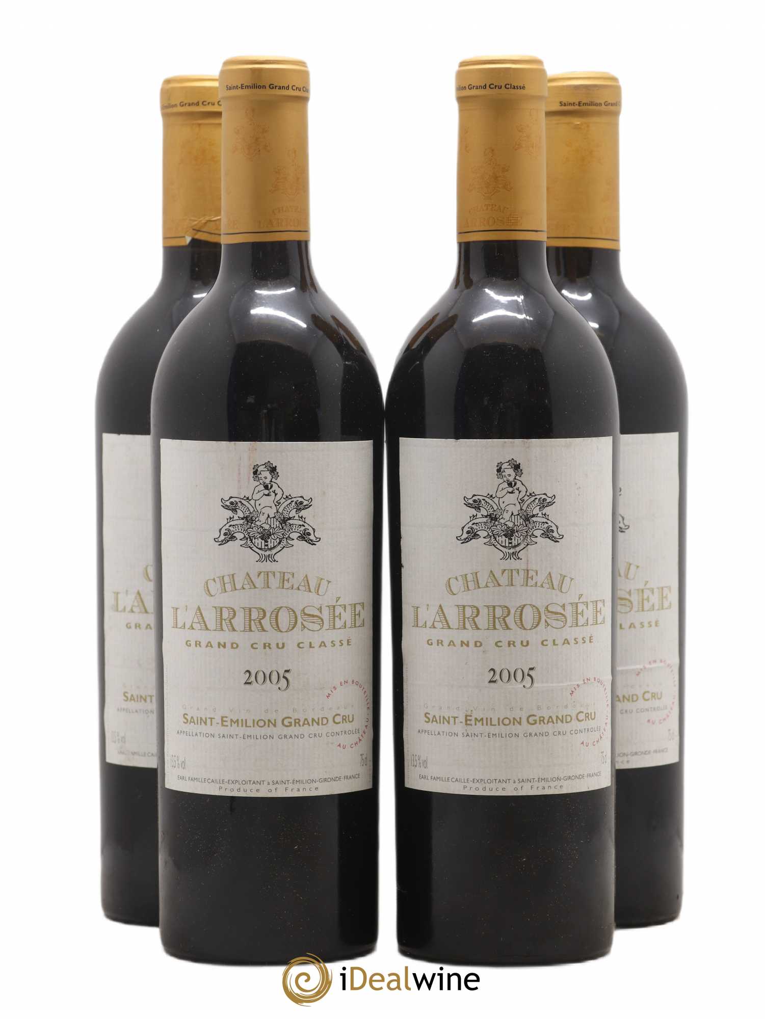 Château l' Arrosée Grand Cru Classé 2005 - Lot de 4 bouteilles - 0