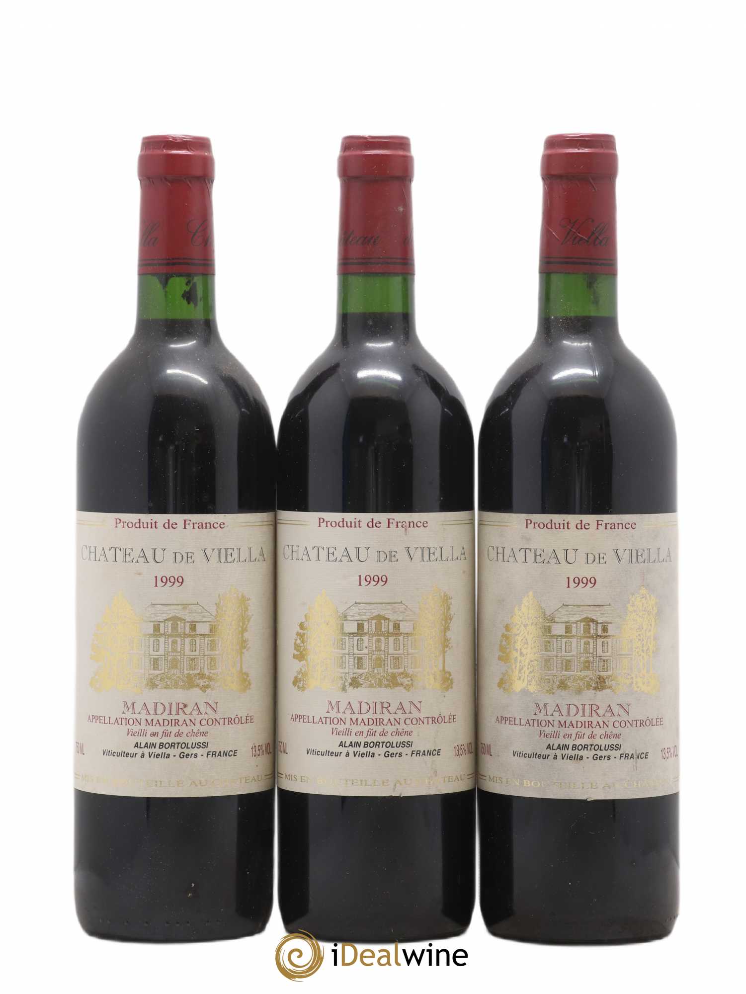 Madiran Château de Viella 1999 - Posten von 3 Flaschen - 0