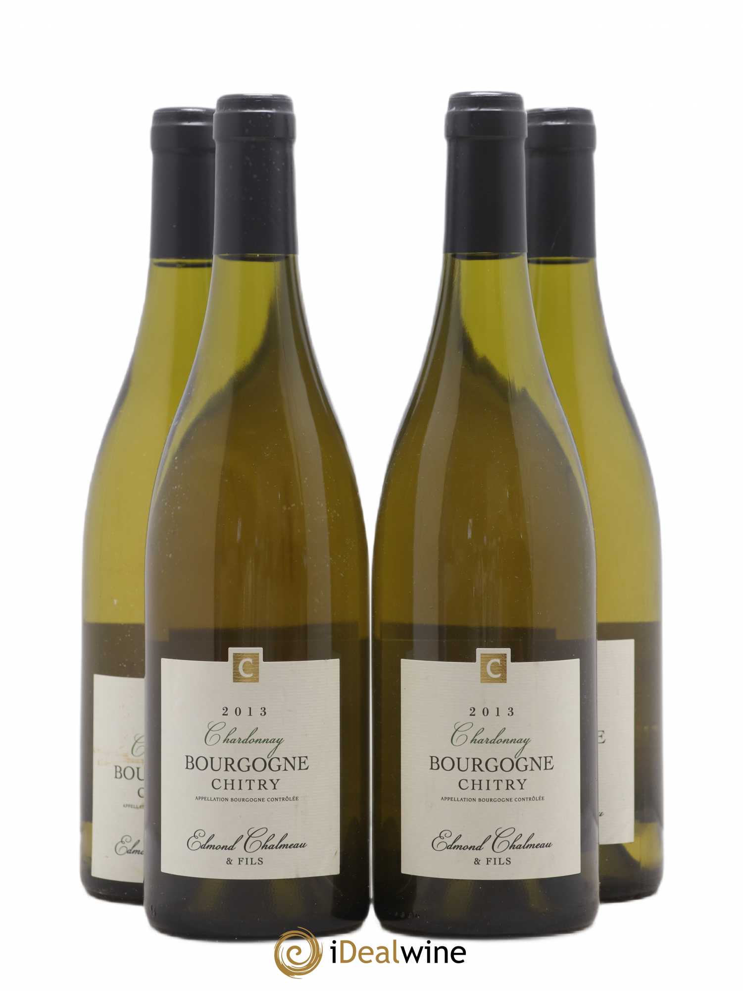 Bourgogne Chitry Chardonnay Edmond Chalmeau et Fils (sans prix de réserve) 2013 - Posten von 4 Flaschen - 0