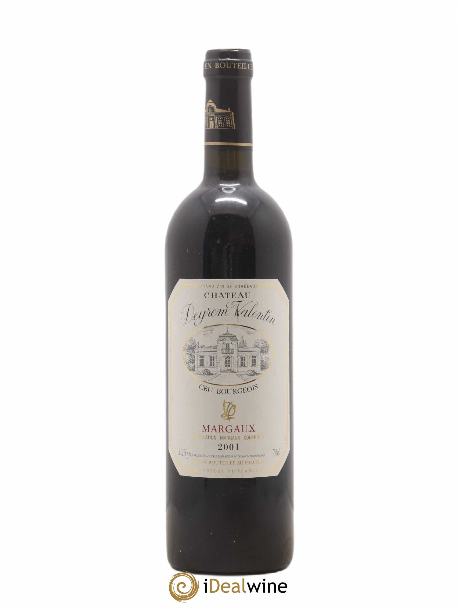 Château Deyrem Valentin Cru Bourgeois 2001 - Lot de 1 bouteille - 0