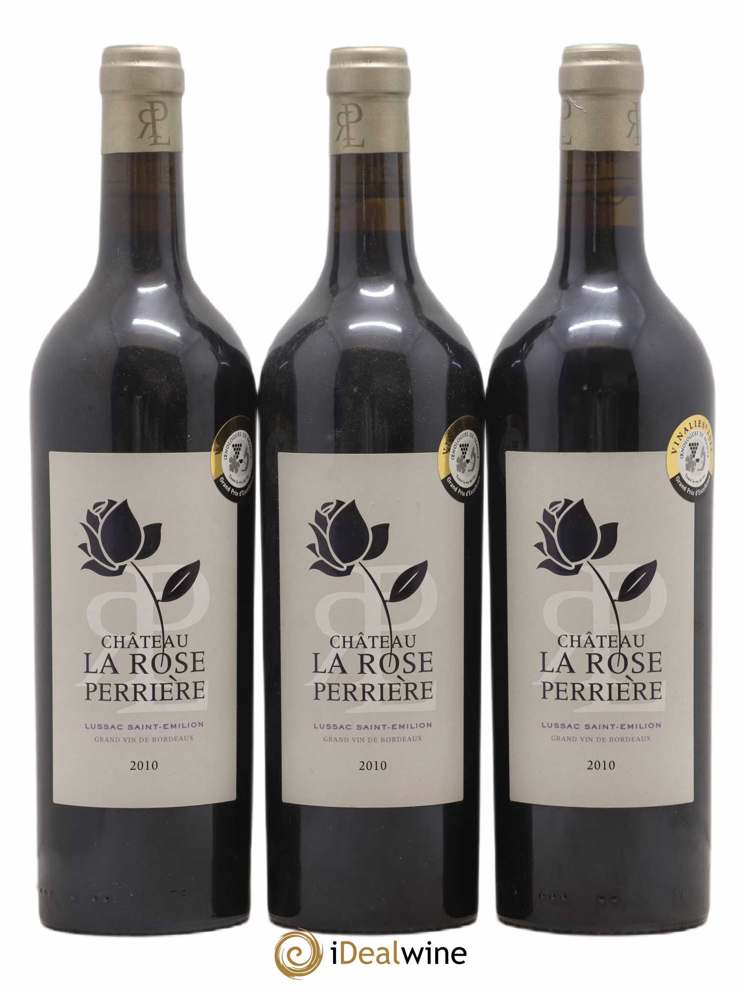 Lussac Saint-Émilion Château La Rose Perrière (sans prix de réserve) 2010 - Posten von 3 Flaschen - 0