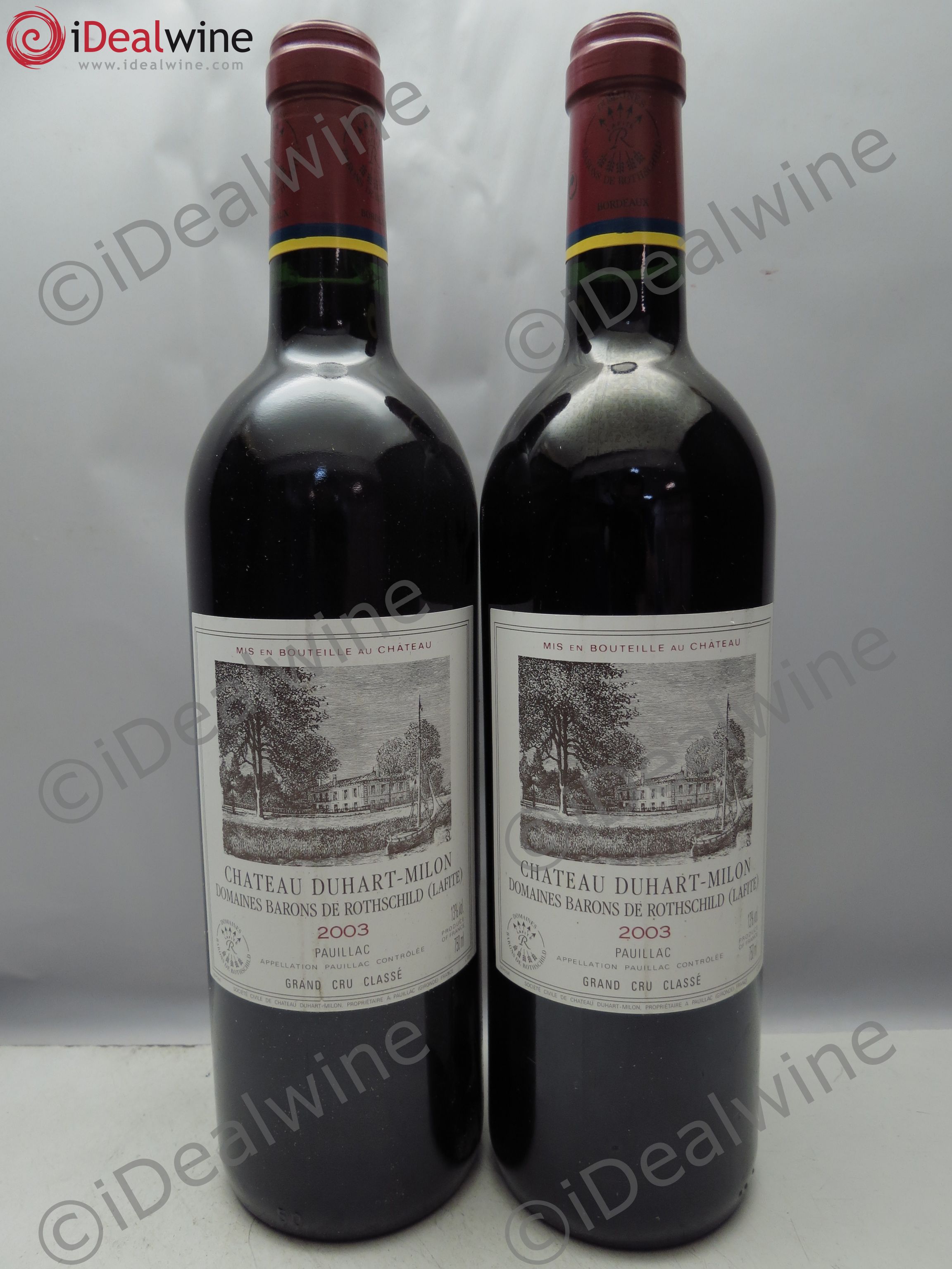 Château Duhart-Milon 4ème Grand Cru Classé 2003 - Lot de 2 bouteilles - 0