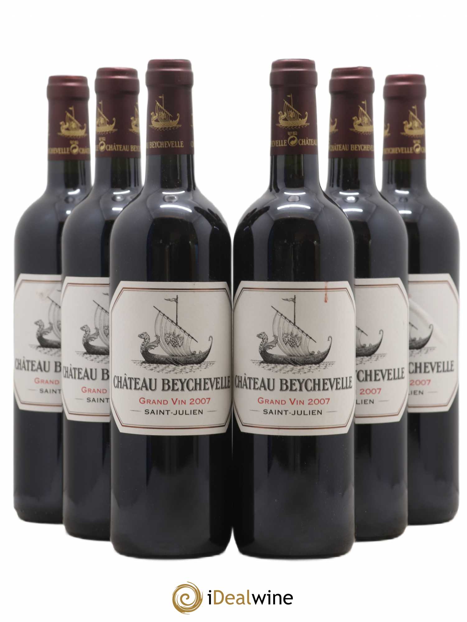 Château Beychevelle 4ème Grand Cru Classé 2007 - Lot de 6 bouteilles - 0