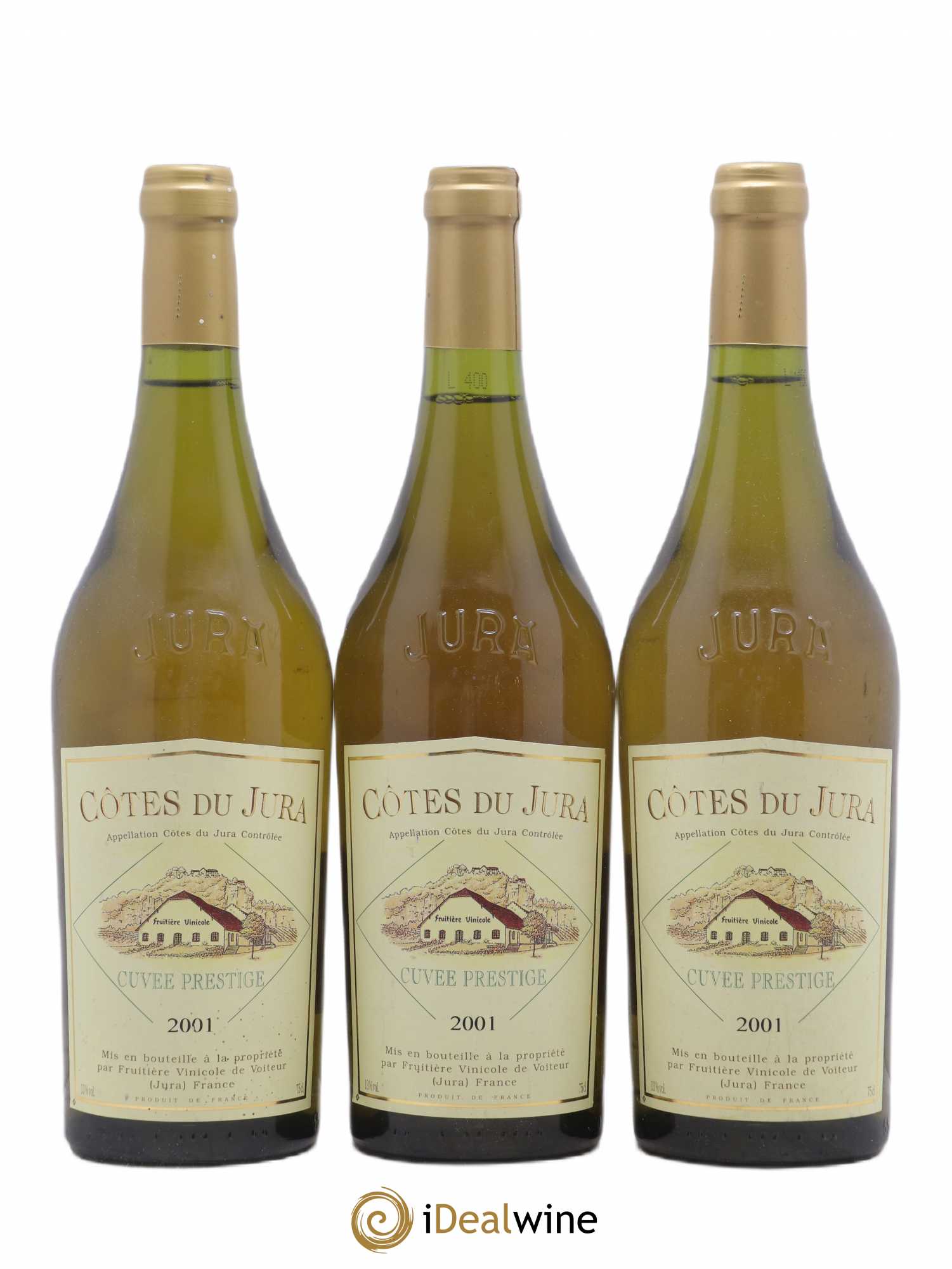 Côtes du Jura Cuvée Prestige Fruitiere de Voiteur (sans prix de réserve) 2001 - Posten von 3 Flaschen - 0