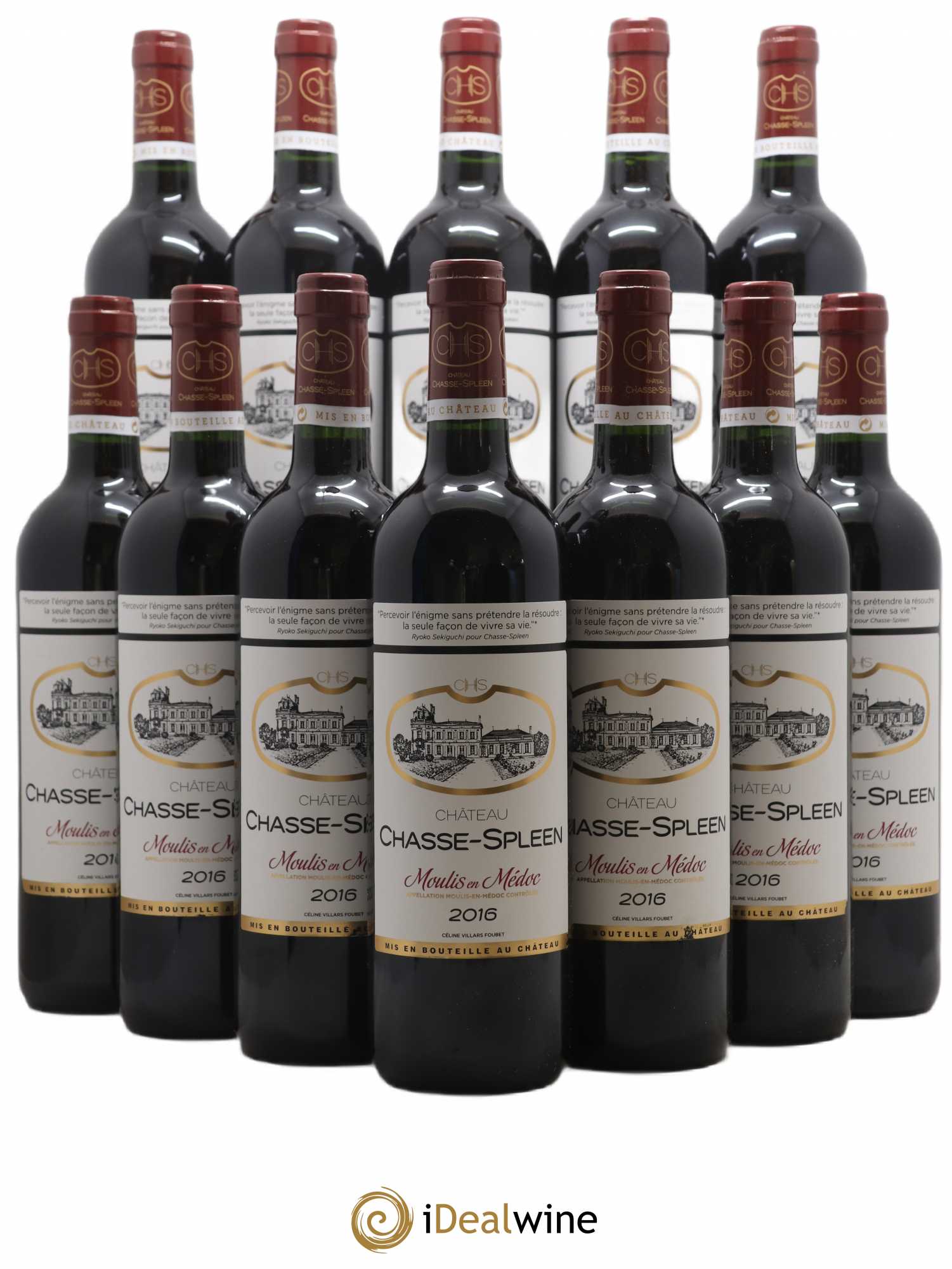 Château Chasse Spleen 2016 - Lot de 12 bouteilles - 0