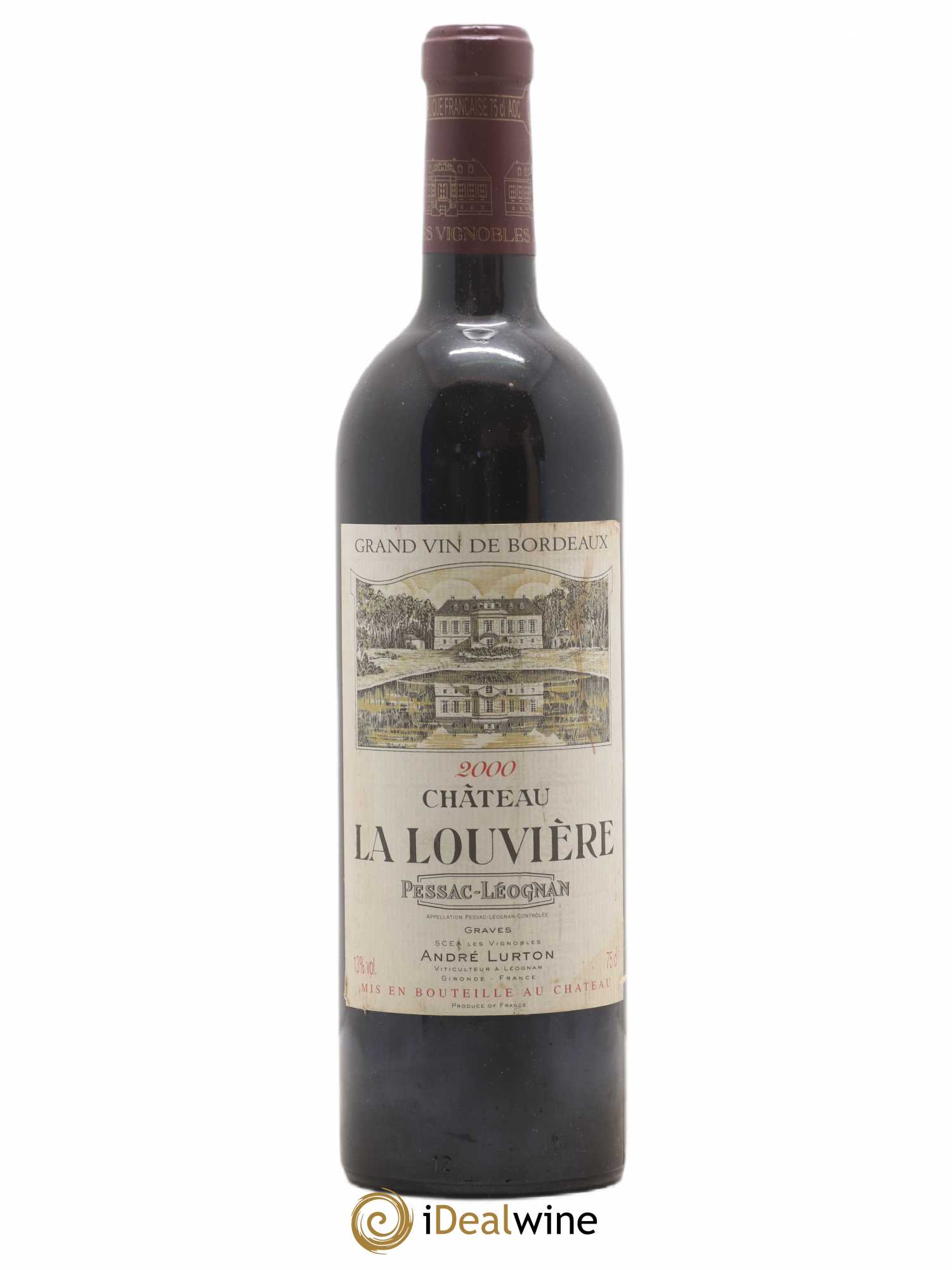 Château la Louvière 2000 - Lot de 1 bouteille - 0