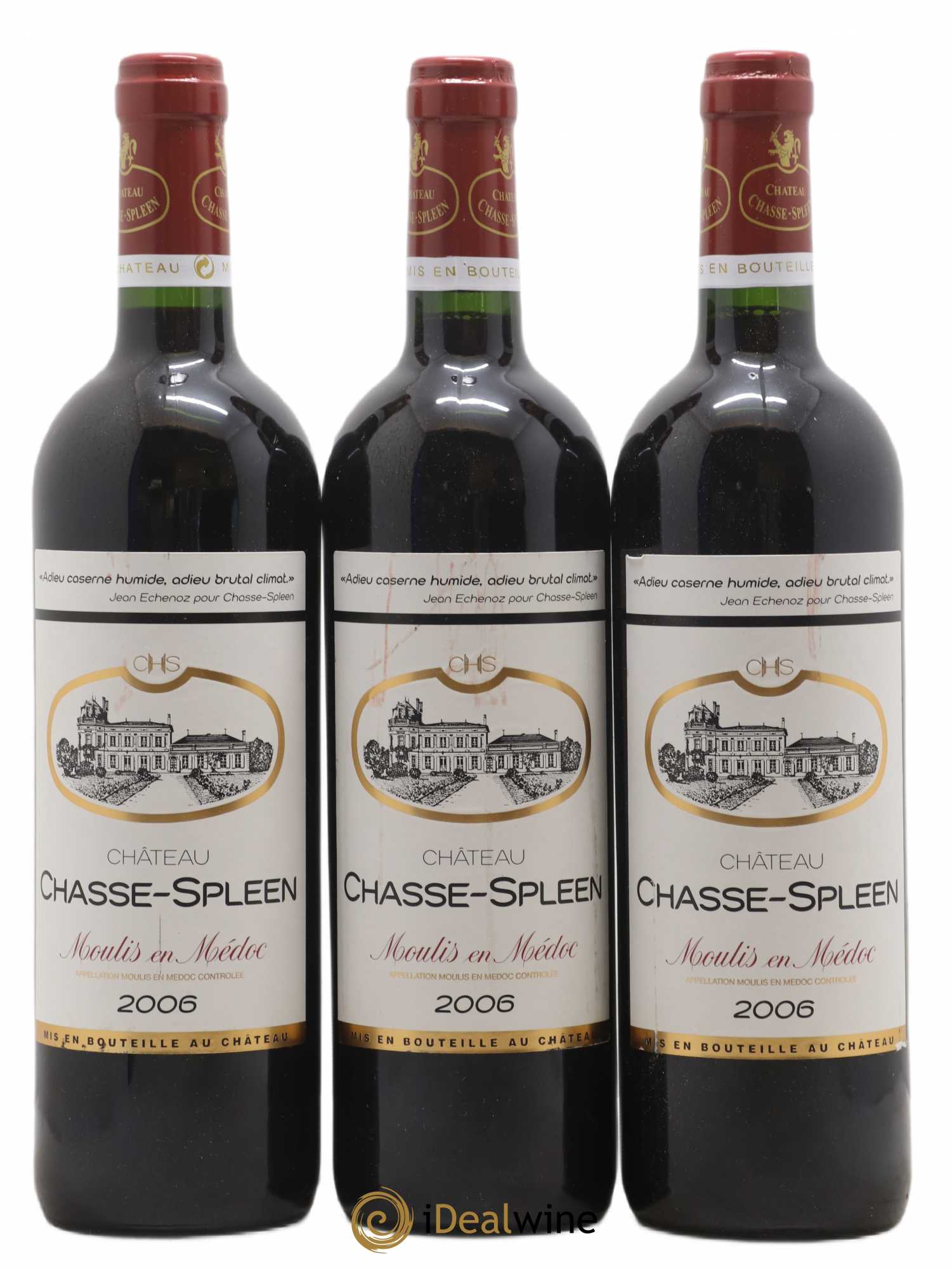 Château Chasse Spleen 2006 - Lot de 3 bouteilles - 0