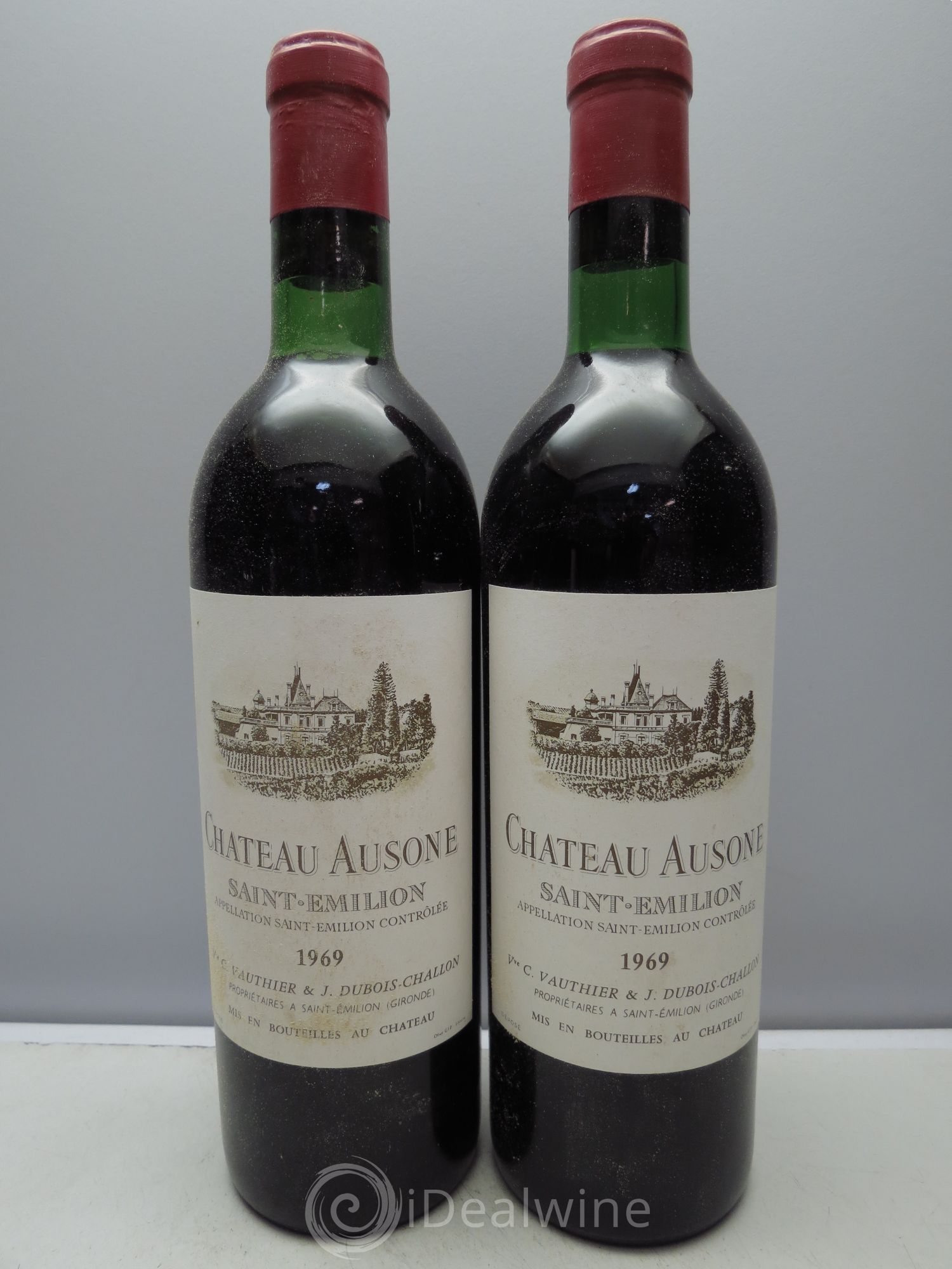 Château Ausone 1er Grand Cru Classé A 1969 - Lot de 12 bouteilles - 1