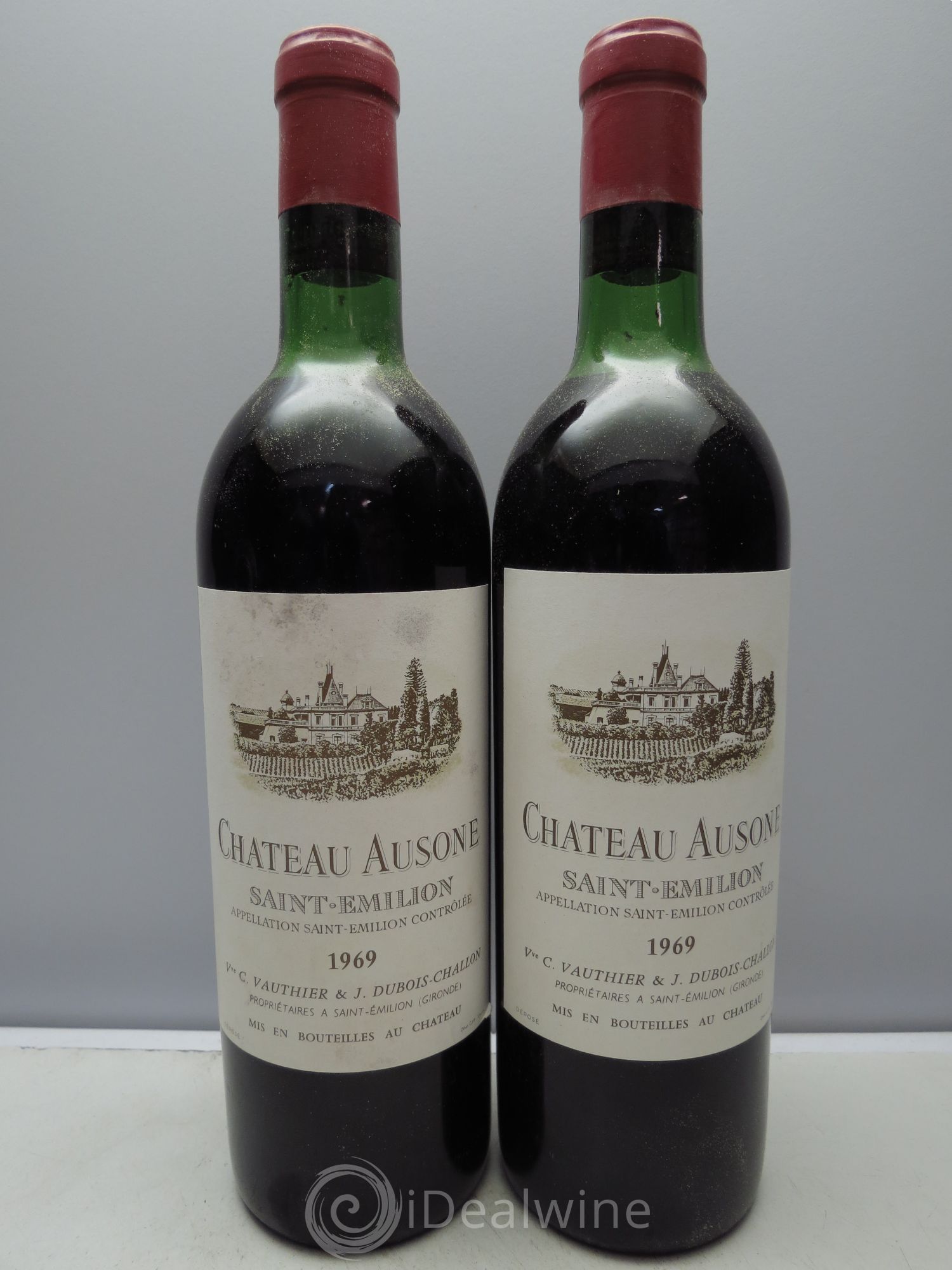 Château Ausone 1er Grand Cru Classé A 1969 - Lot de 12 bouteilles - 2
