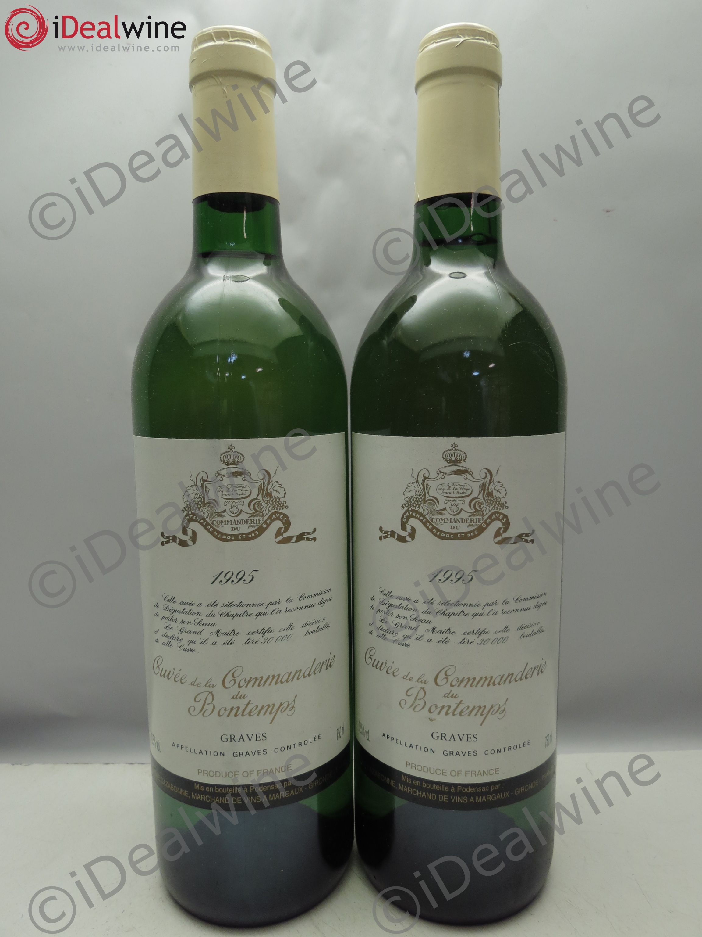 Graves Cuvée La Commanderie du Bontemps (sans prix de réserve / no reserve) 1995 - Posten von 2 Flaschen - 0