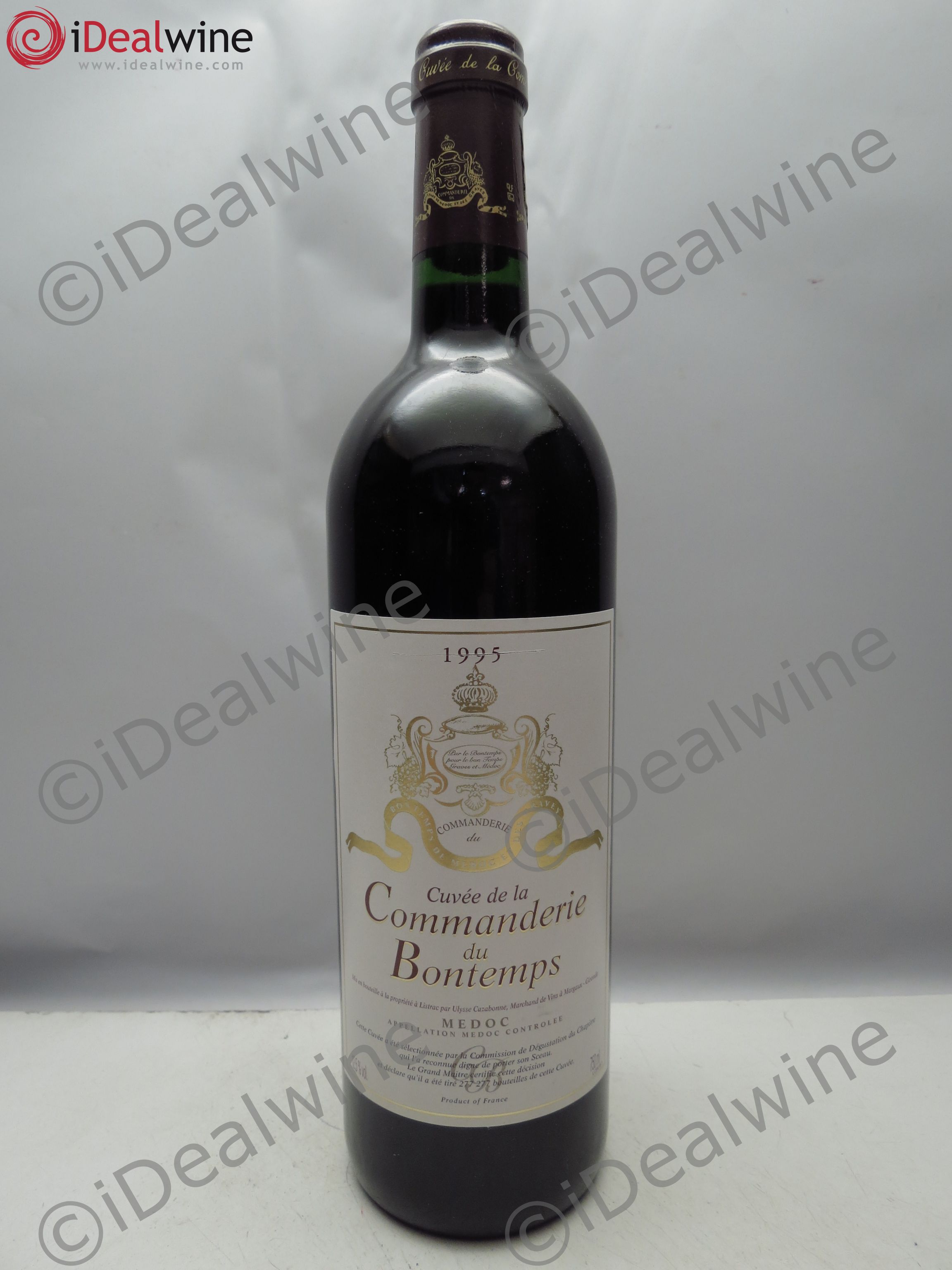 Médoc Cuvée La Commanderie du Bontemps (sans prix de réserve / no reserve) 1995 - Posten von 12 Flaschen - 0