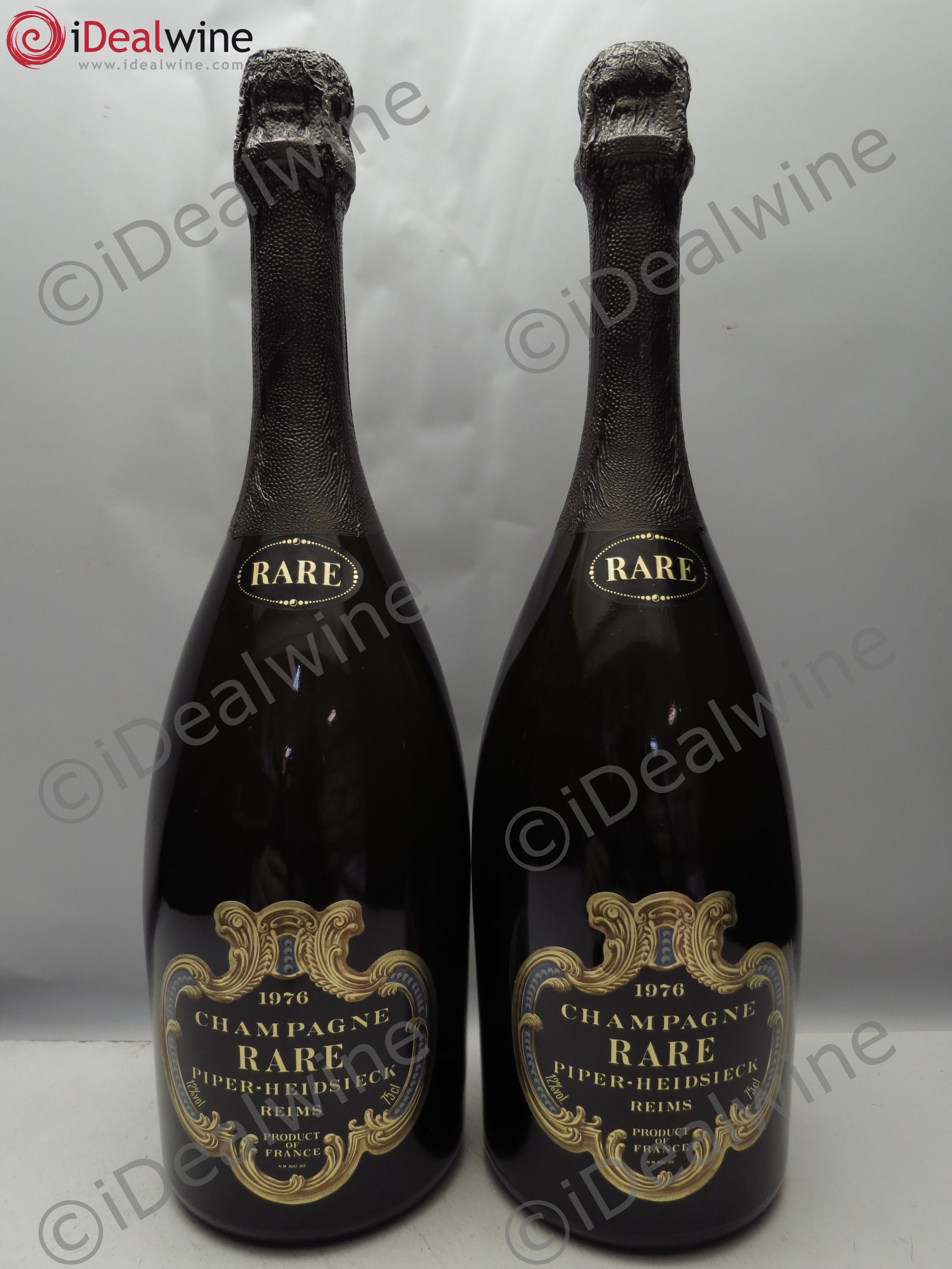 Rare Piper Heidsieck 1976 - Lot de 2 bouteilles - 0