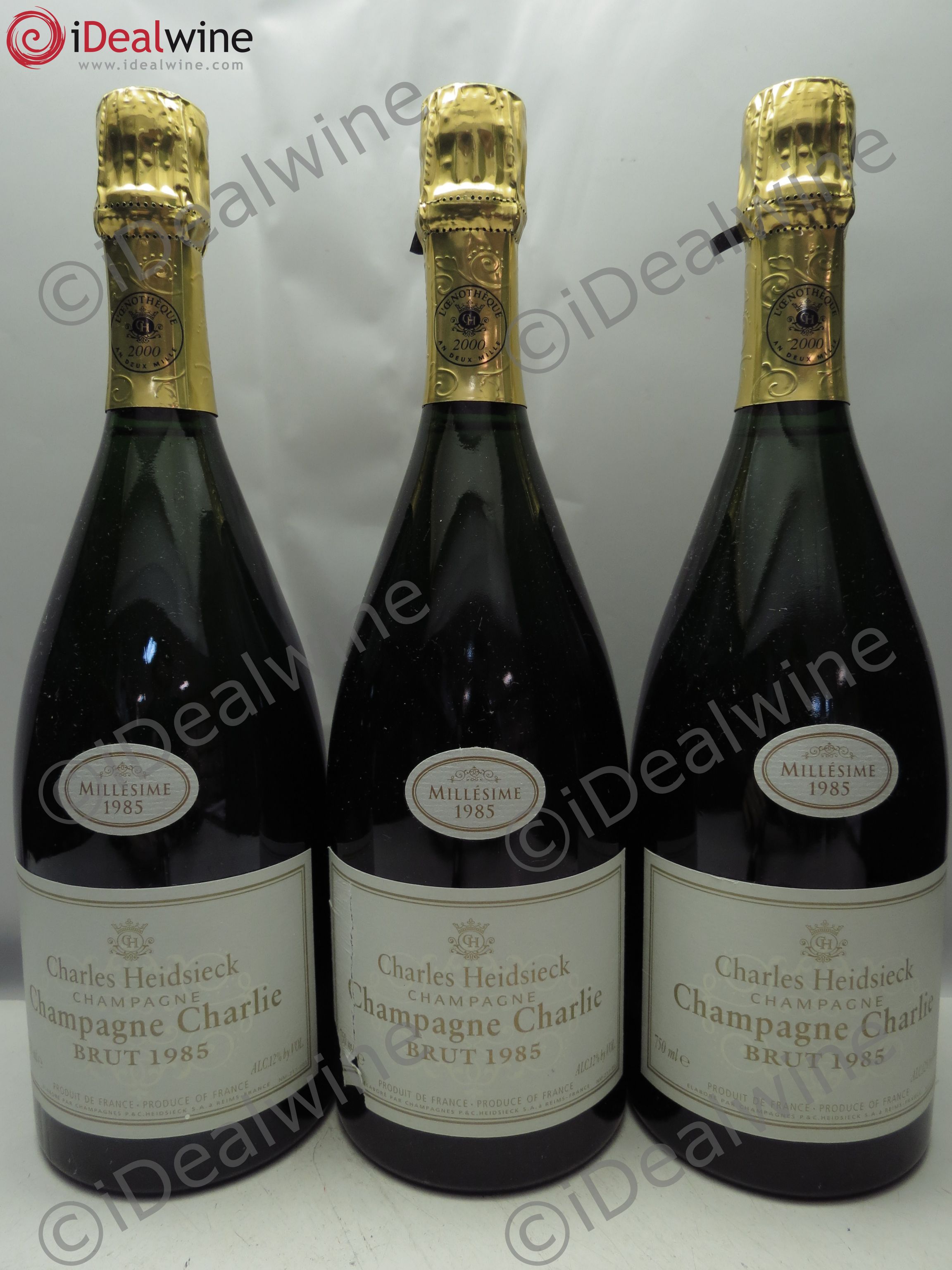 Réserve Charlie Charles Heidsieck 1985 - Lot de 3 bouteilles - 0