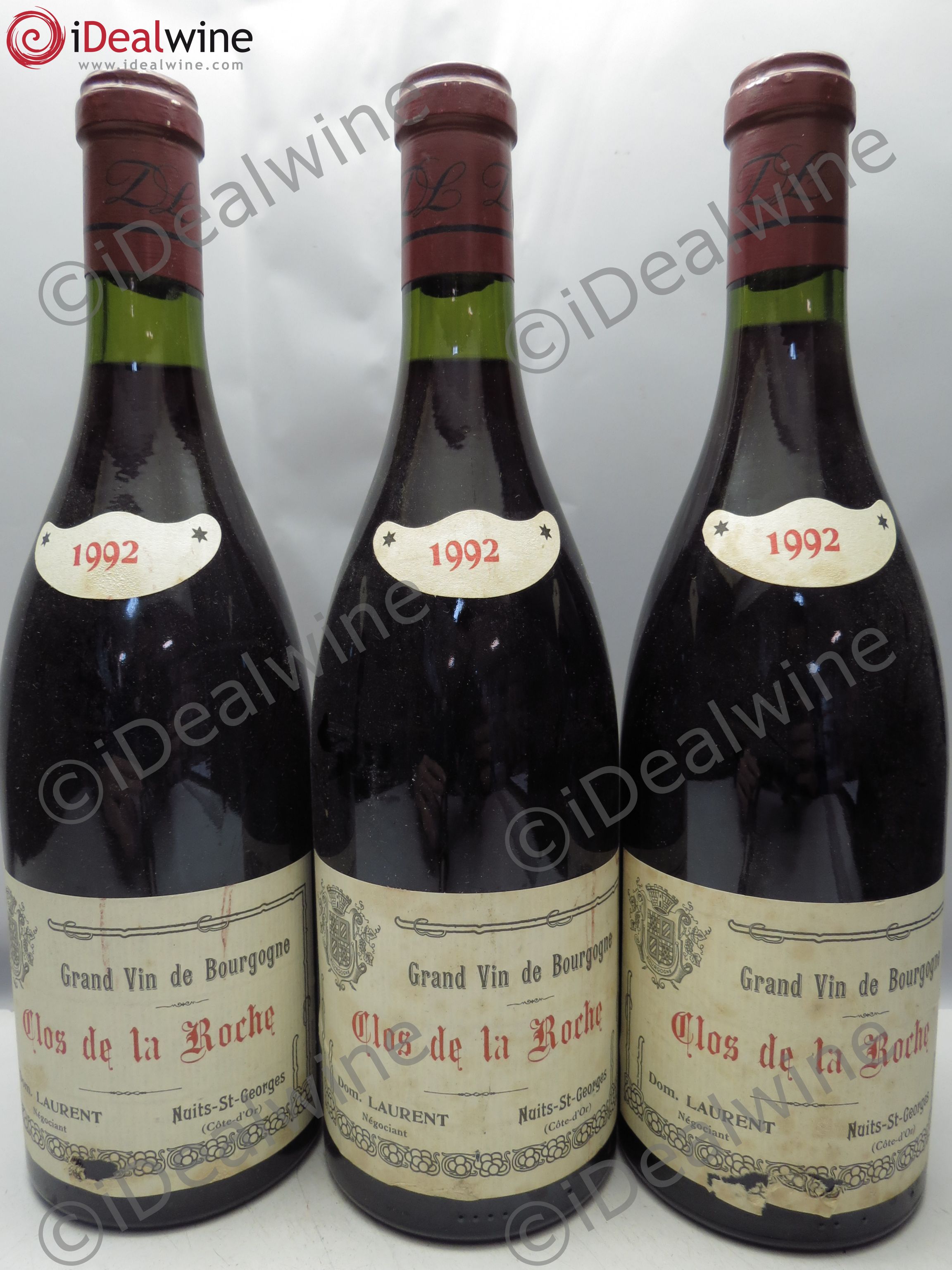 Clos de la Roche Grand Cru 1992 - Lot de 3 bouteilles - 0