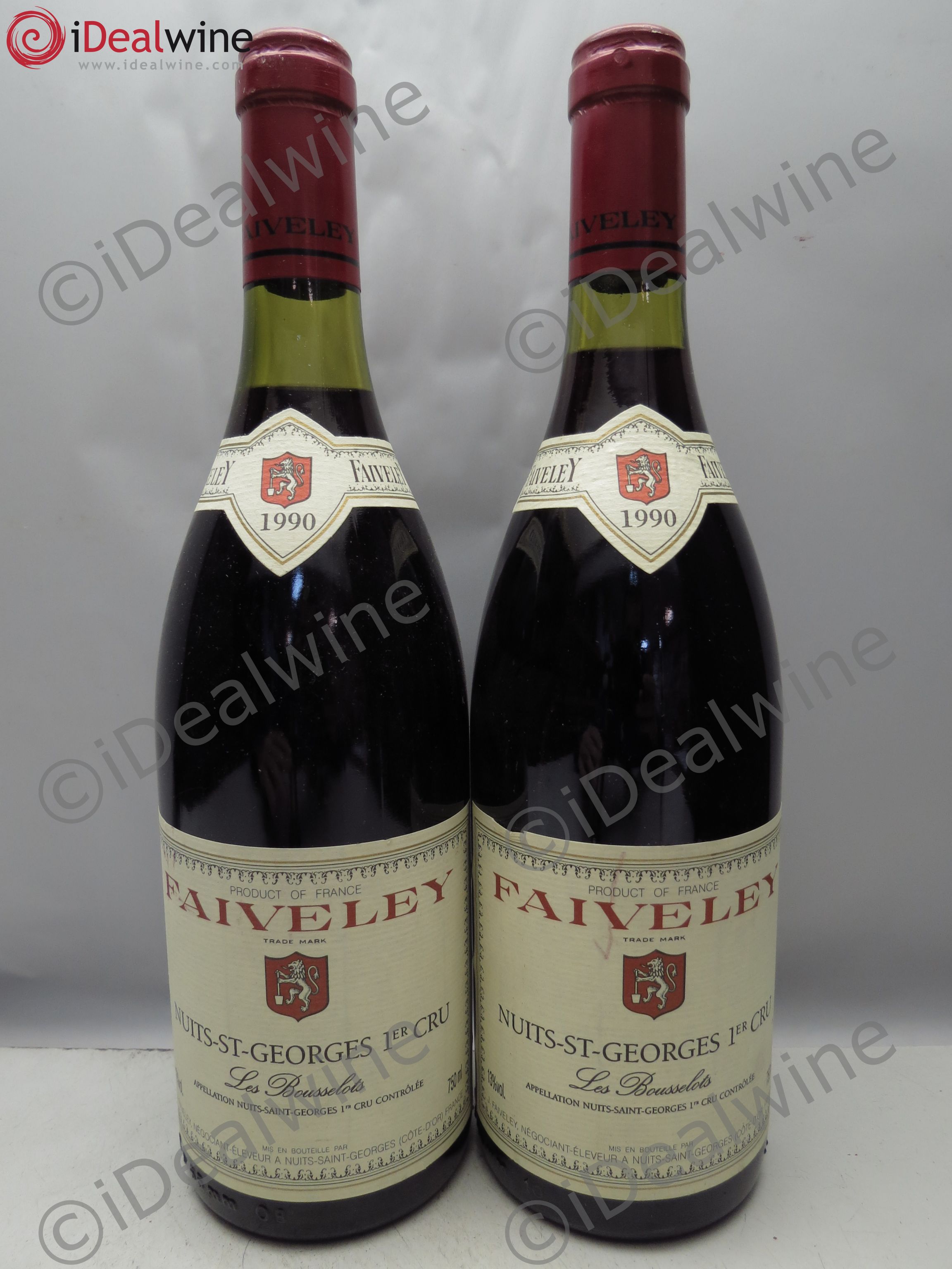 Nuits-Saint-Georges 1er Cru 1990 - Lot de 2 bouteilles - 0