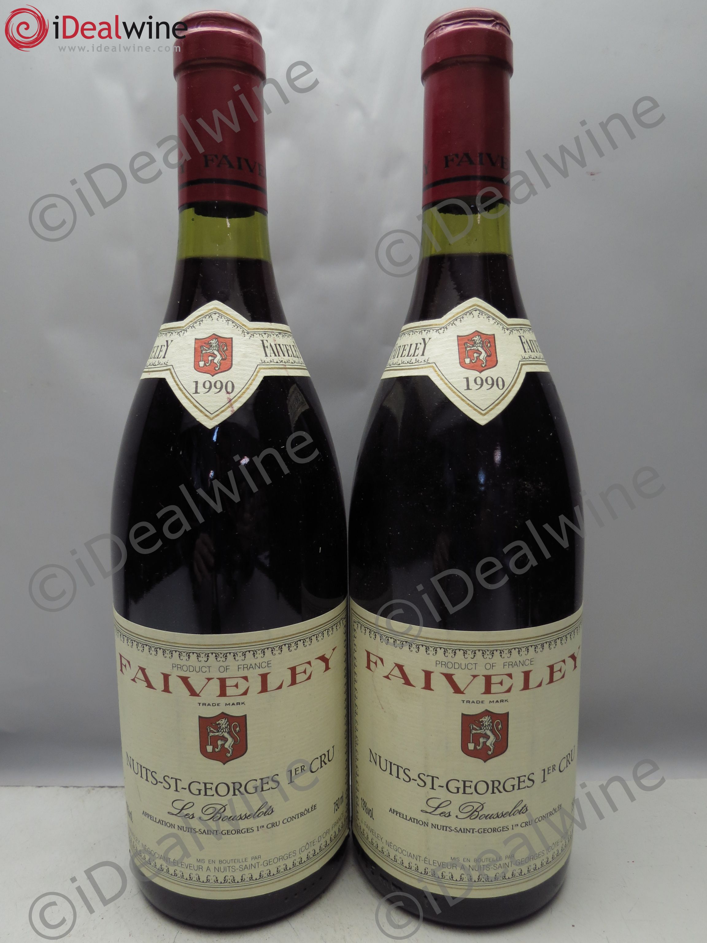 Nuits-Saint-Georges 1er Cru 1990 - Lot de 2 bouteilles - 0