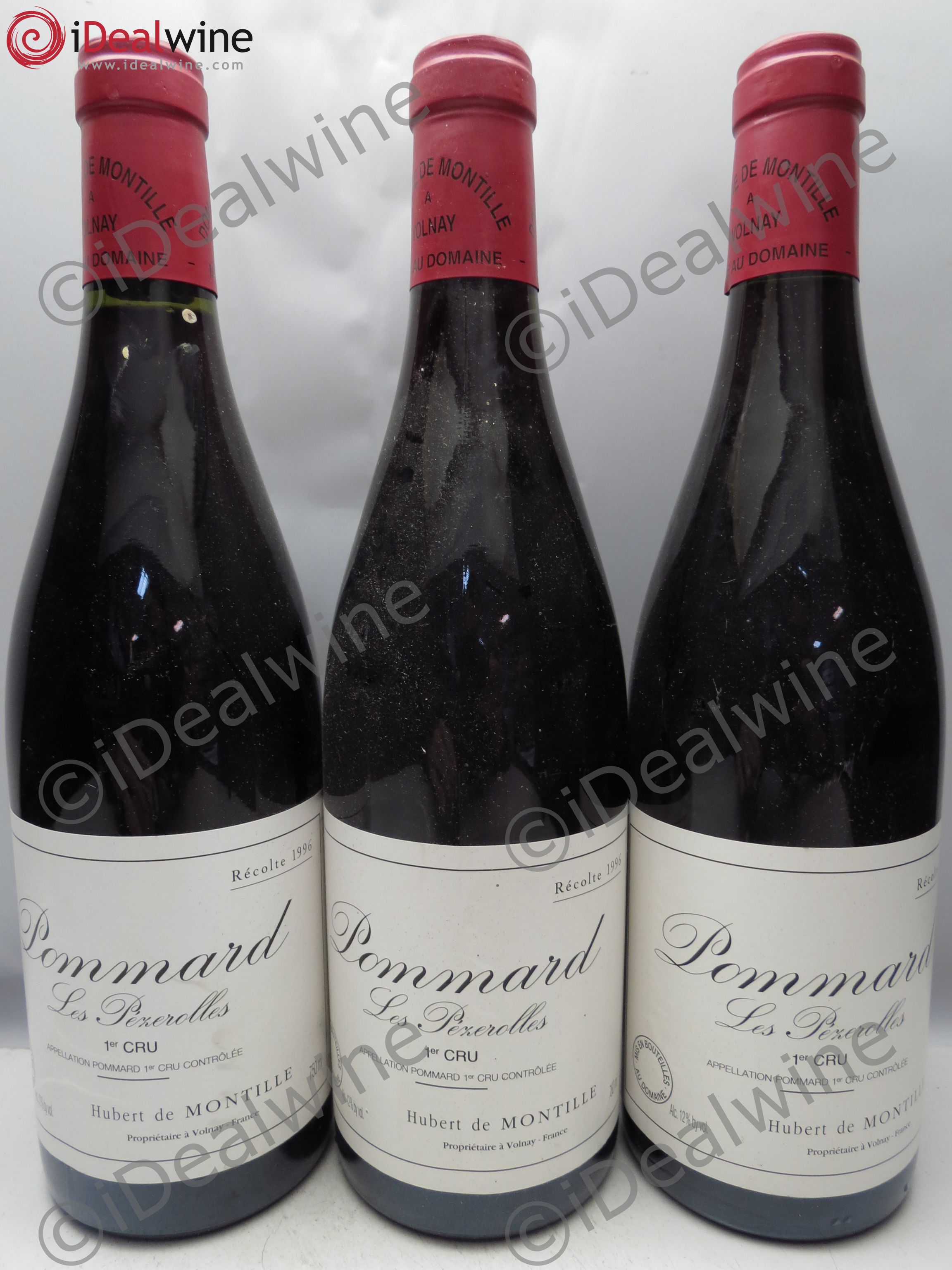 Pommard 1er Cru Les Pézerolles De Montille (Domaine) 1996 - Lot de 3 bouteilles - 0