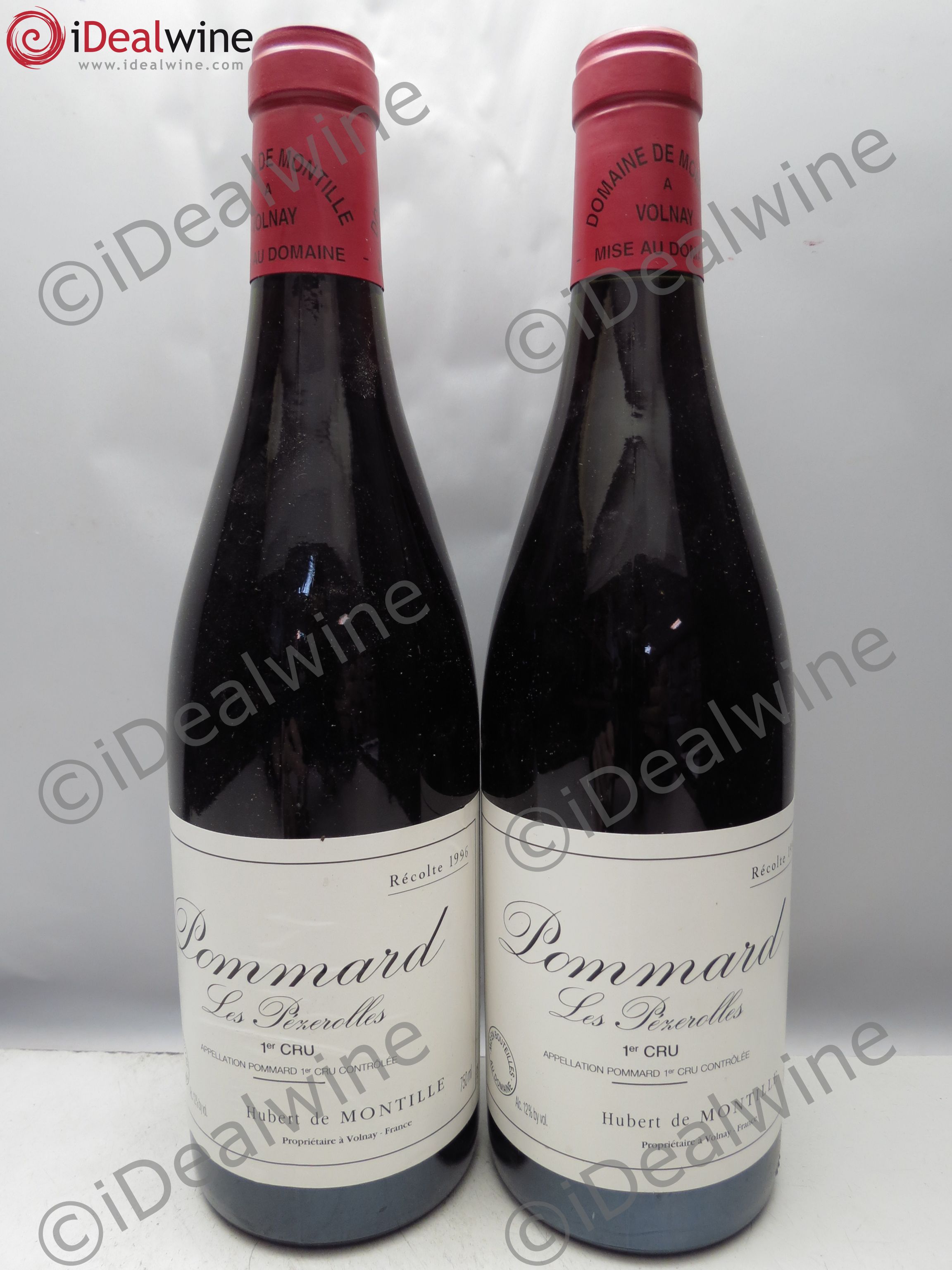 Pommard 1er Cru Les Pézerolles De Montille (Domaine) 1996 - Lot de 2 bouteilles - 0