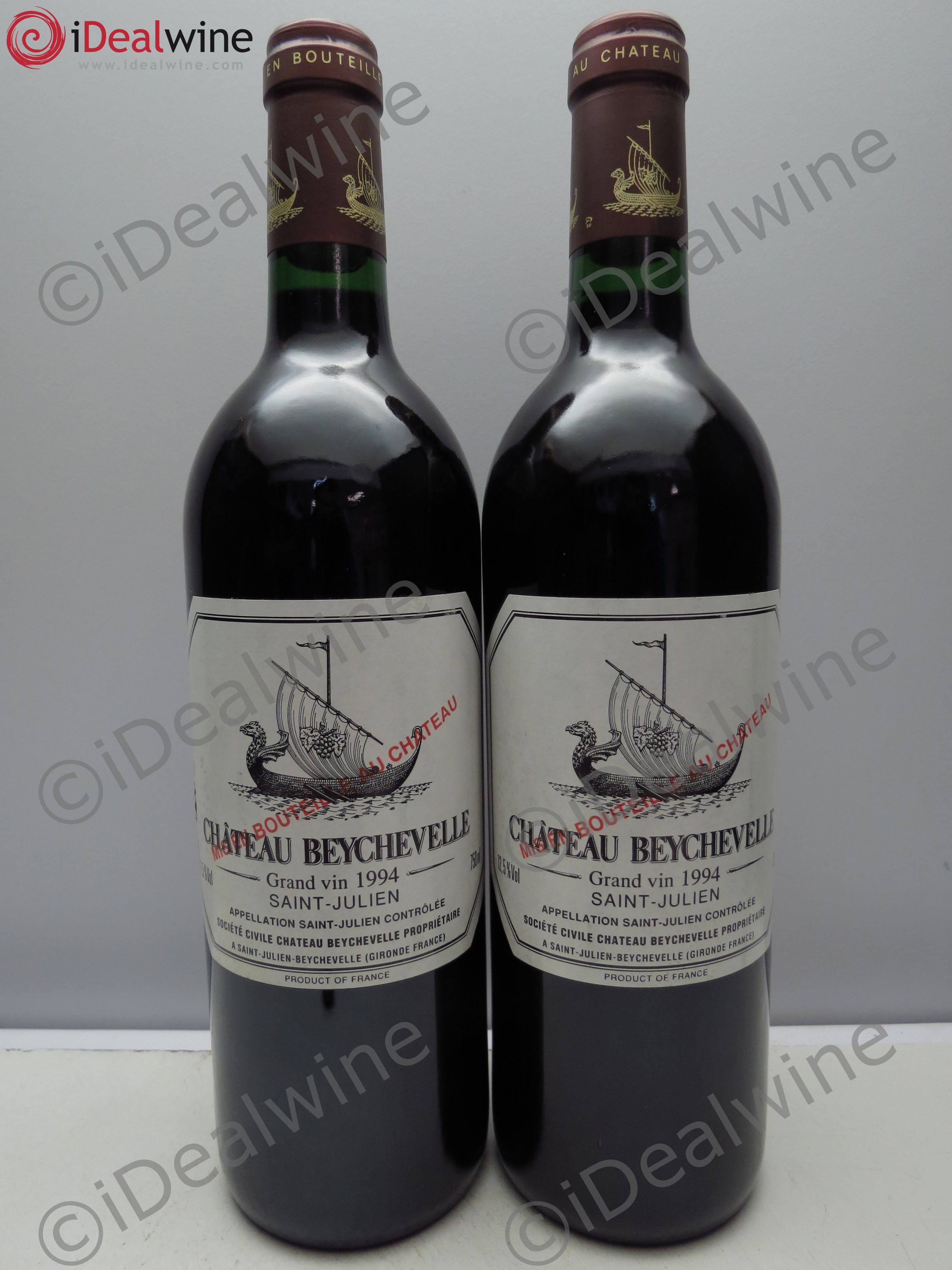 Château Beychevelle 4ème Grand Cru Classé 1994 - Lot de 2 bouteilles - 0