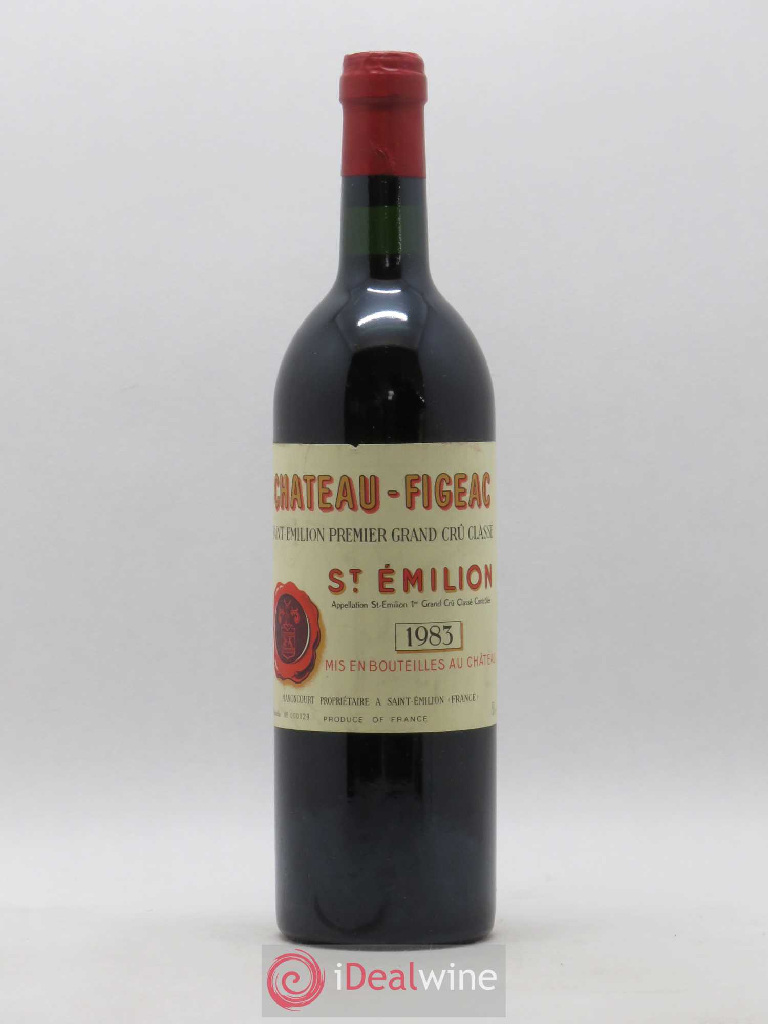 Château Figeac 1er Grand Cru Classé A 1983 - Lot de 1 bouteille - 0