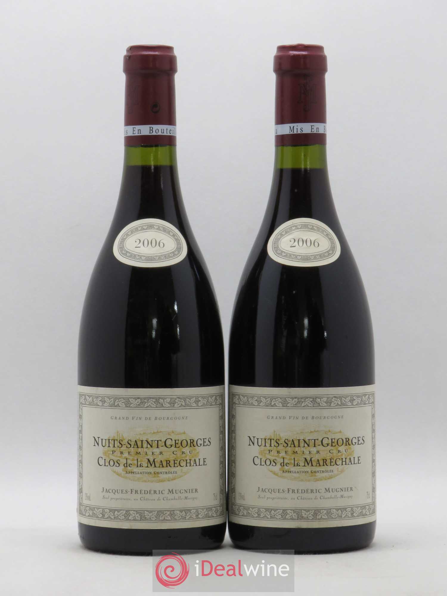 Nuits-Saint-Georges 1er Cru Clos de La Maréchale Jacques-Frédéric Mugnier 2006 - Lot de 2 bouteilles - 0