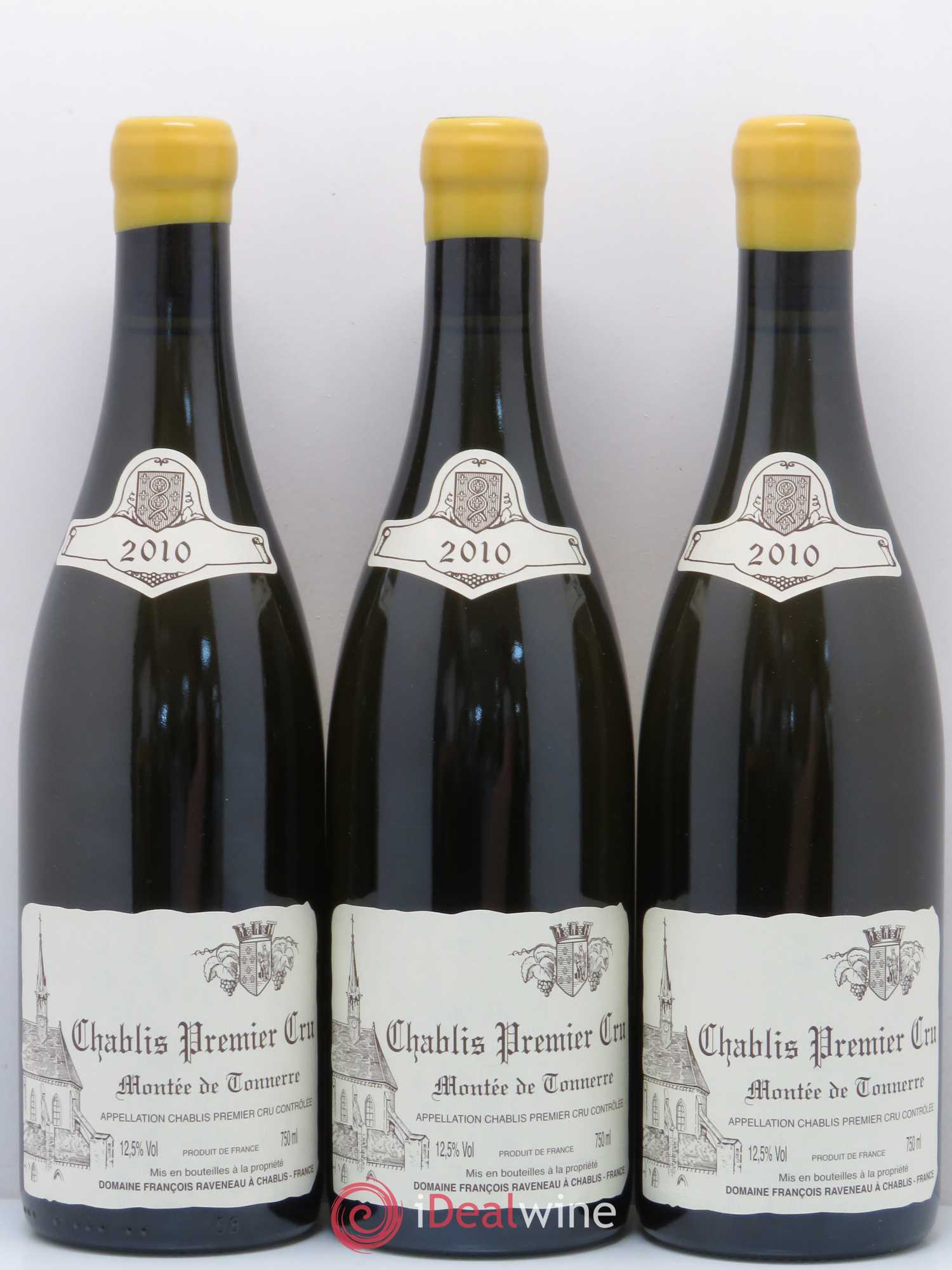 Chablis 1er Cru Montée de Tonnerre Raveneau (Domaine) 2010 - Lot de 3 bouteilles - 0