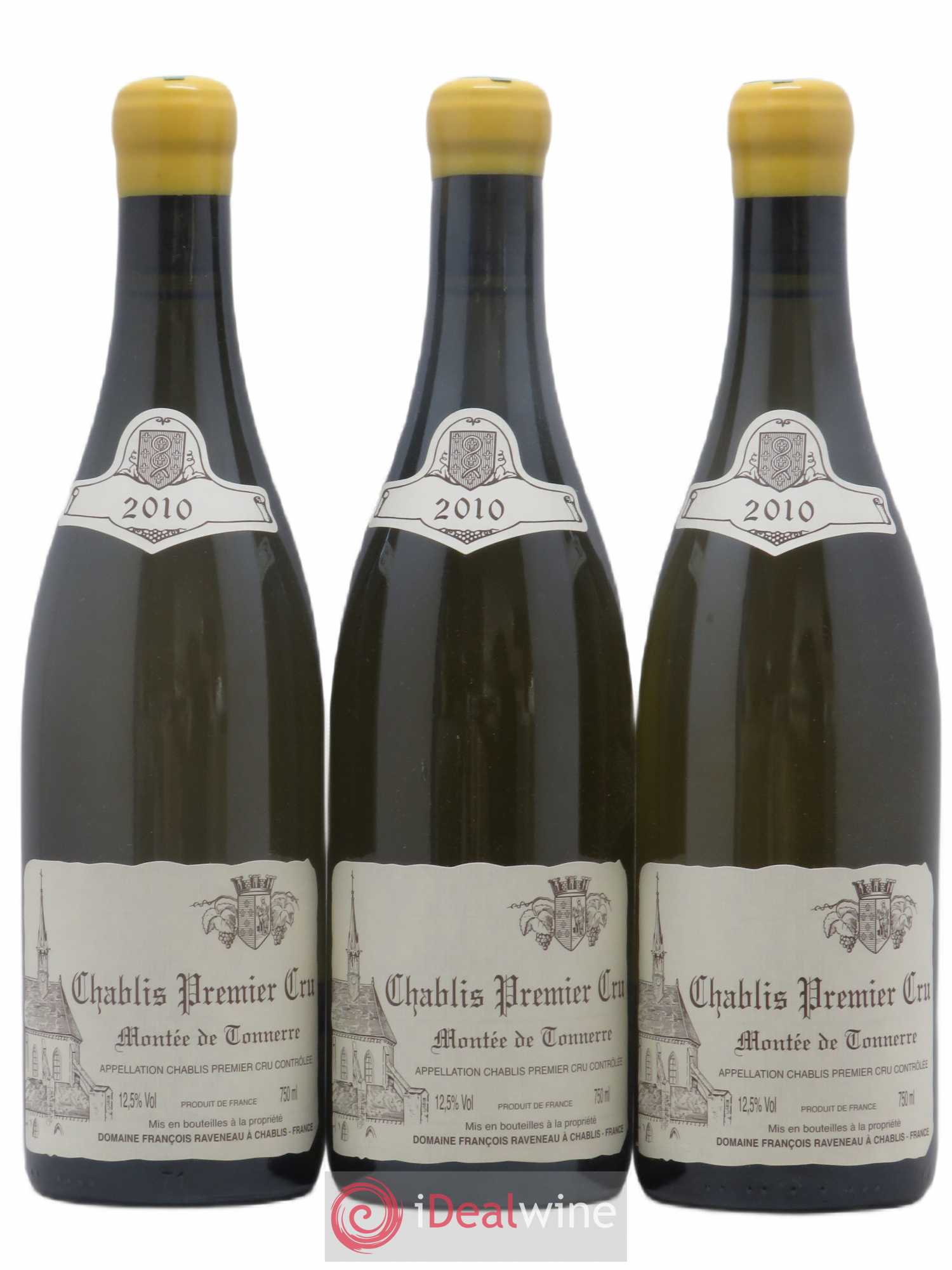 Chablis 1er Cru Montée de Tonnerre Raveneau (Domaine) 2010 - Lot de 3 bouteilles - 0