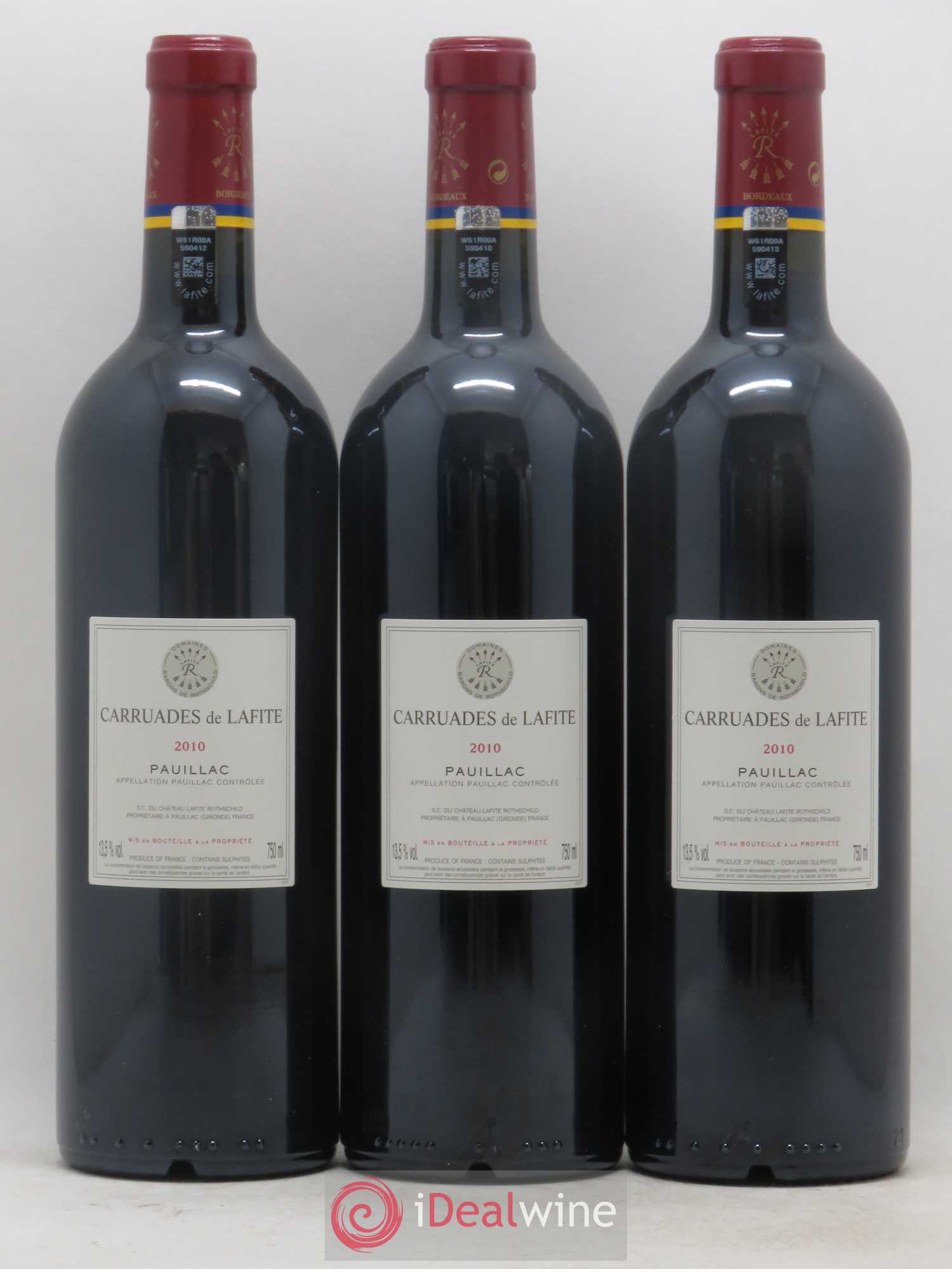 Carruades de Lafite Rothschild Second Vin 2010 - Lot de 6 bouteilles - 2