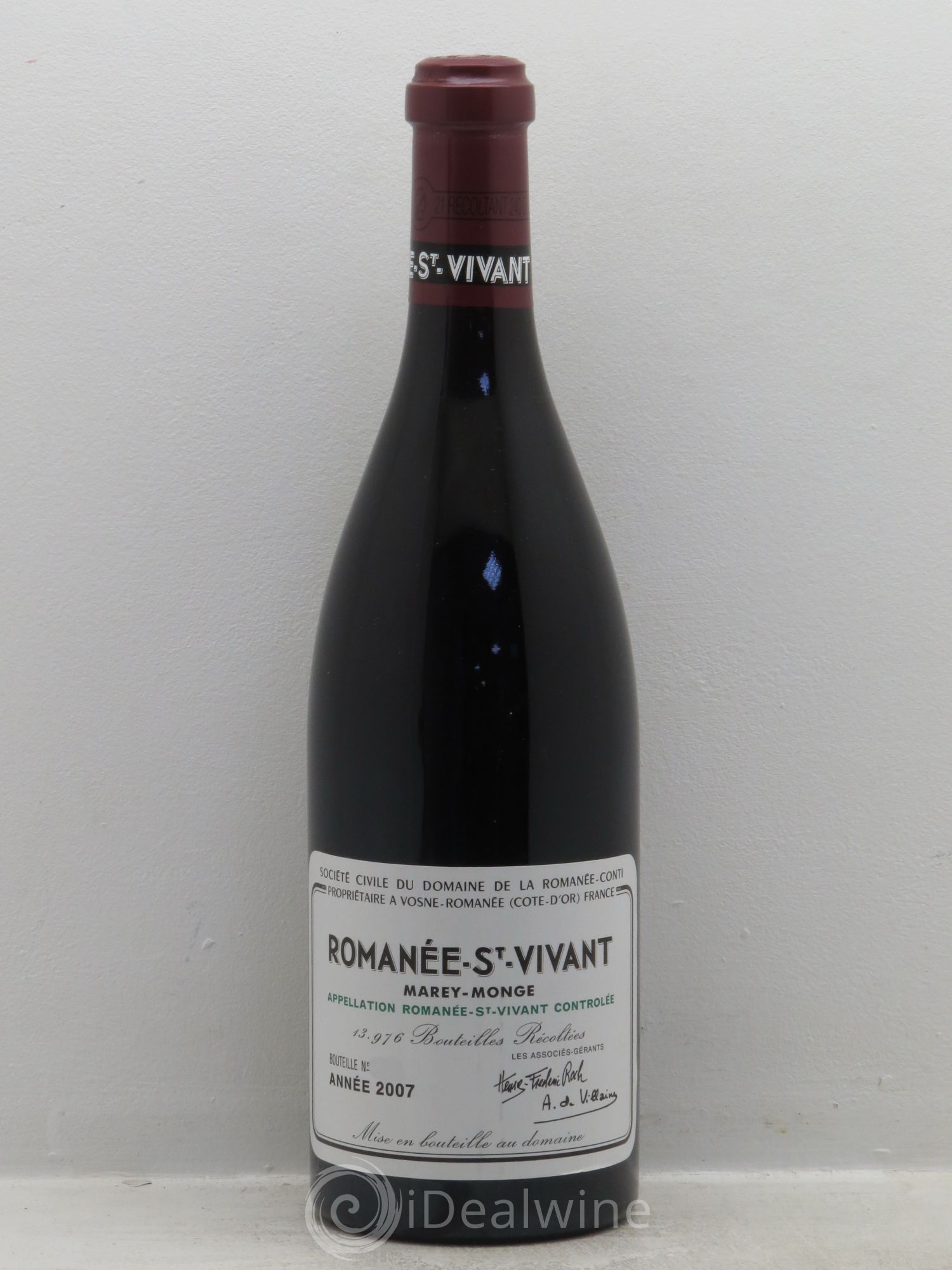 Romanée-Saint-Vivant Grand Cru Domaine de la Romanée-Conti 2007 - Lot de 1 bouteille - 0