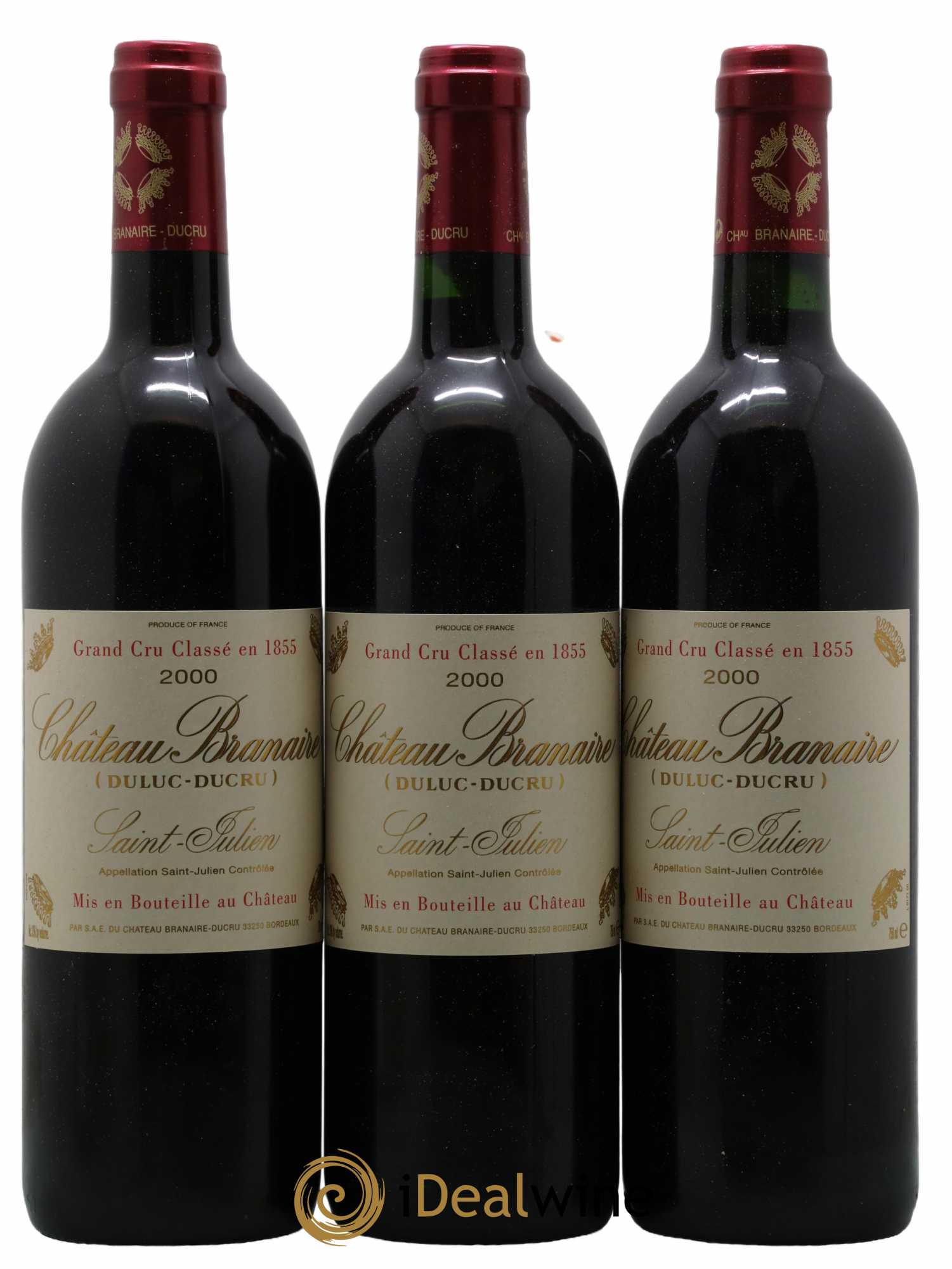 Château Branaire Ducru 4ème Grand Cru Classé 2000 - Lot de 12 bouteilles - 1