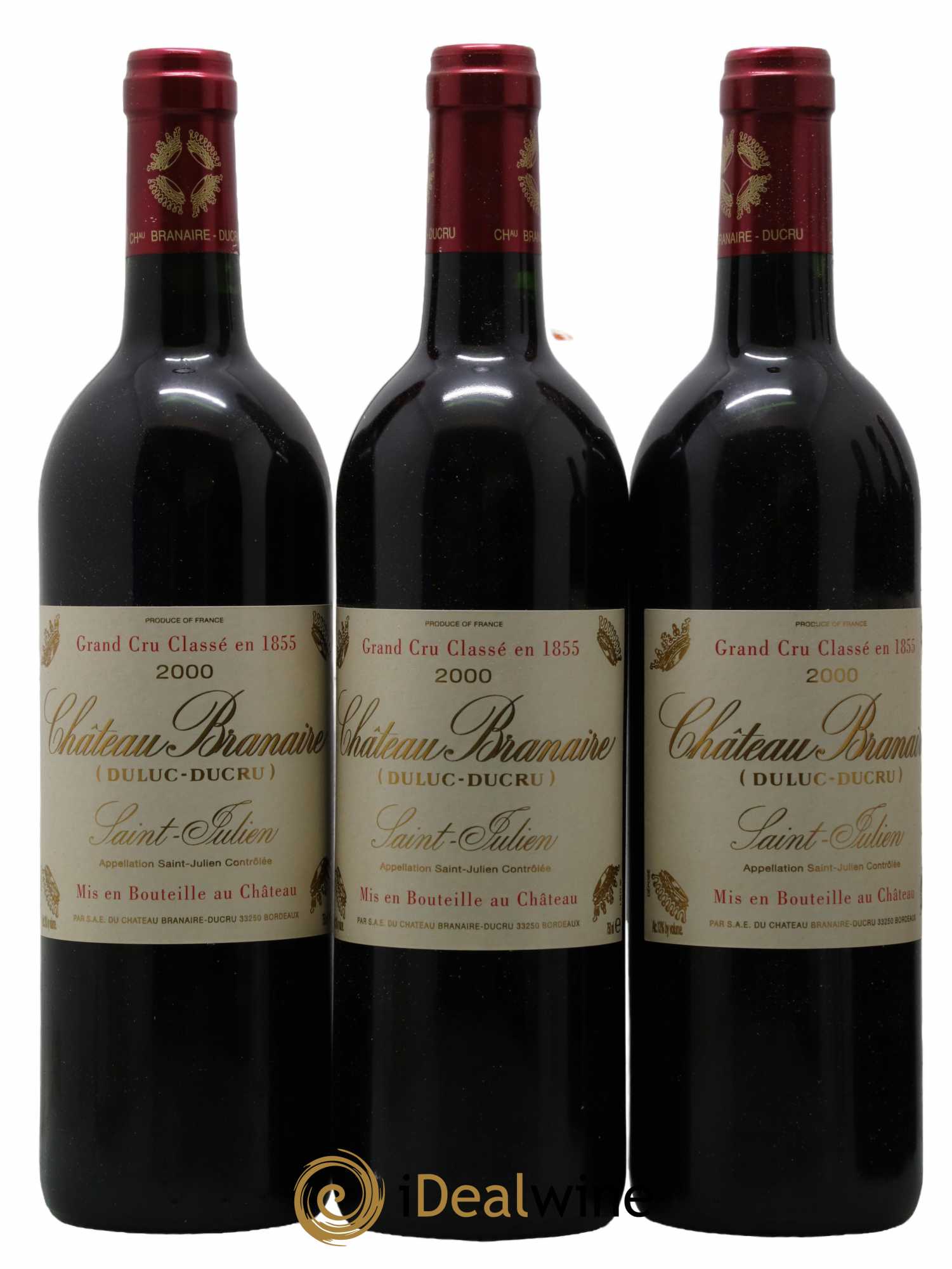 Château Branaire Ducru 4ème Grand Cru Classé 2000 - Lot de 12 bouteilles - 2