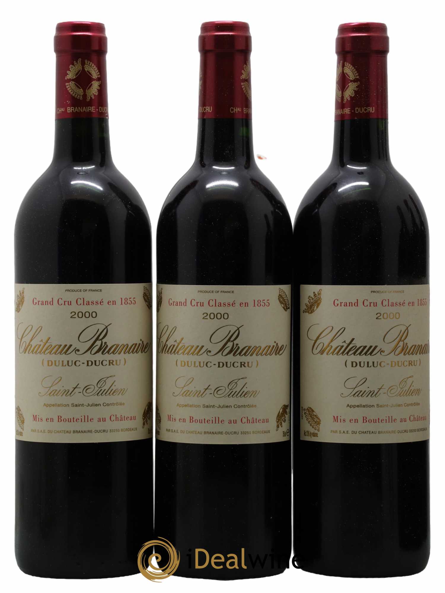 Château Branaire Ducru 4ème Grand Cru Classé 2000 - Lot de 12 bouteilles - 3