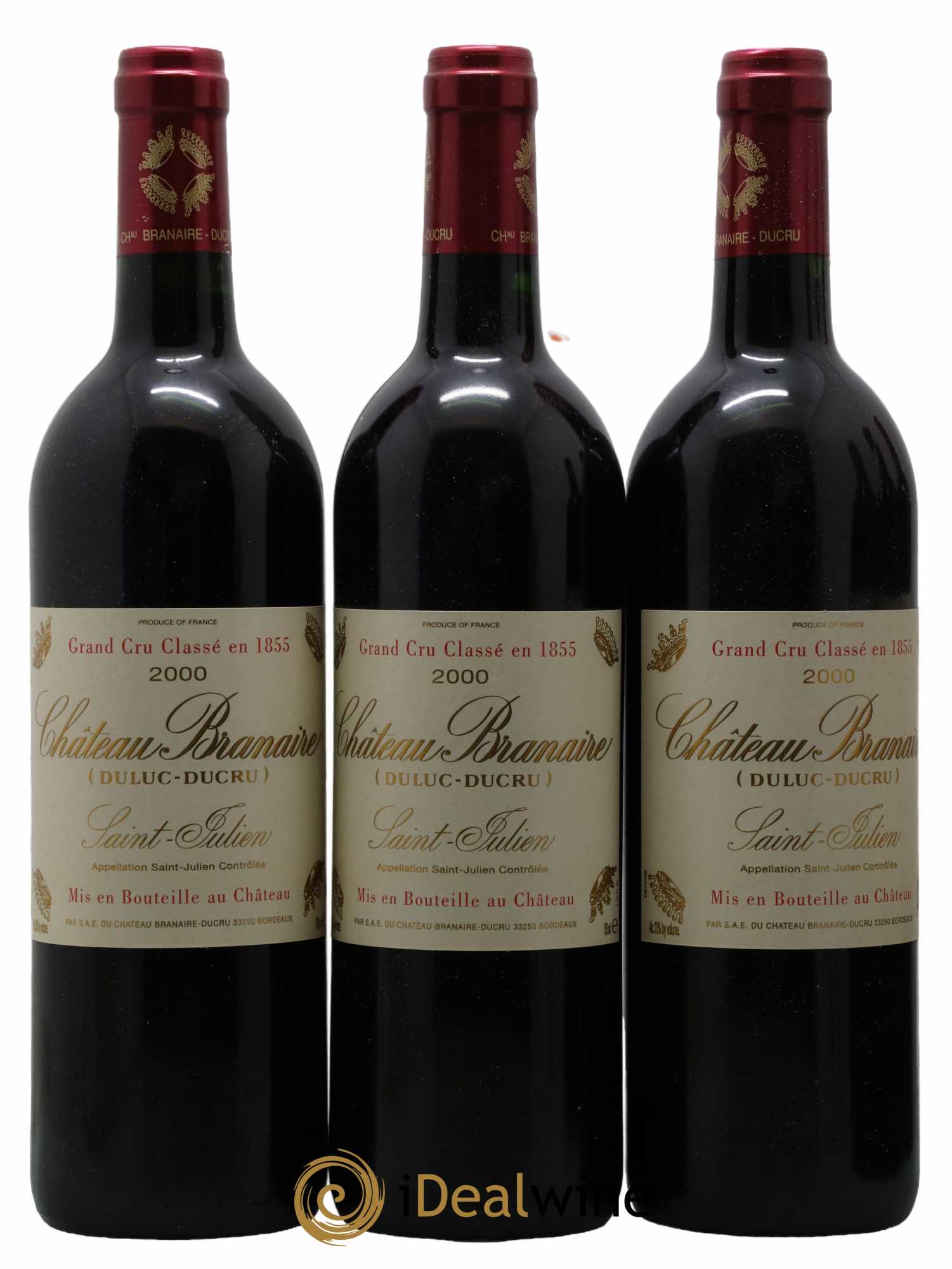 Château Branaire Ducru 4ème Grand Cru Classé 2000 - Lot de 12 bouteilles - 4