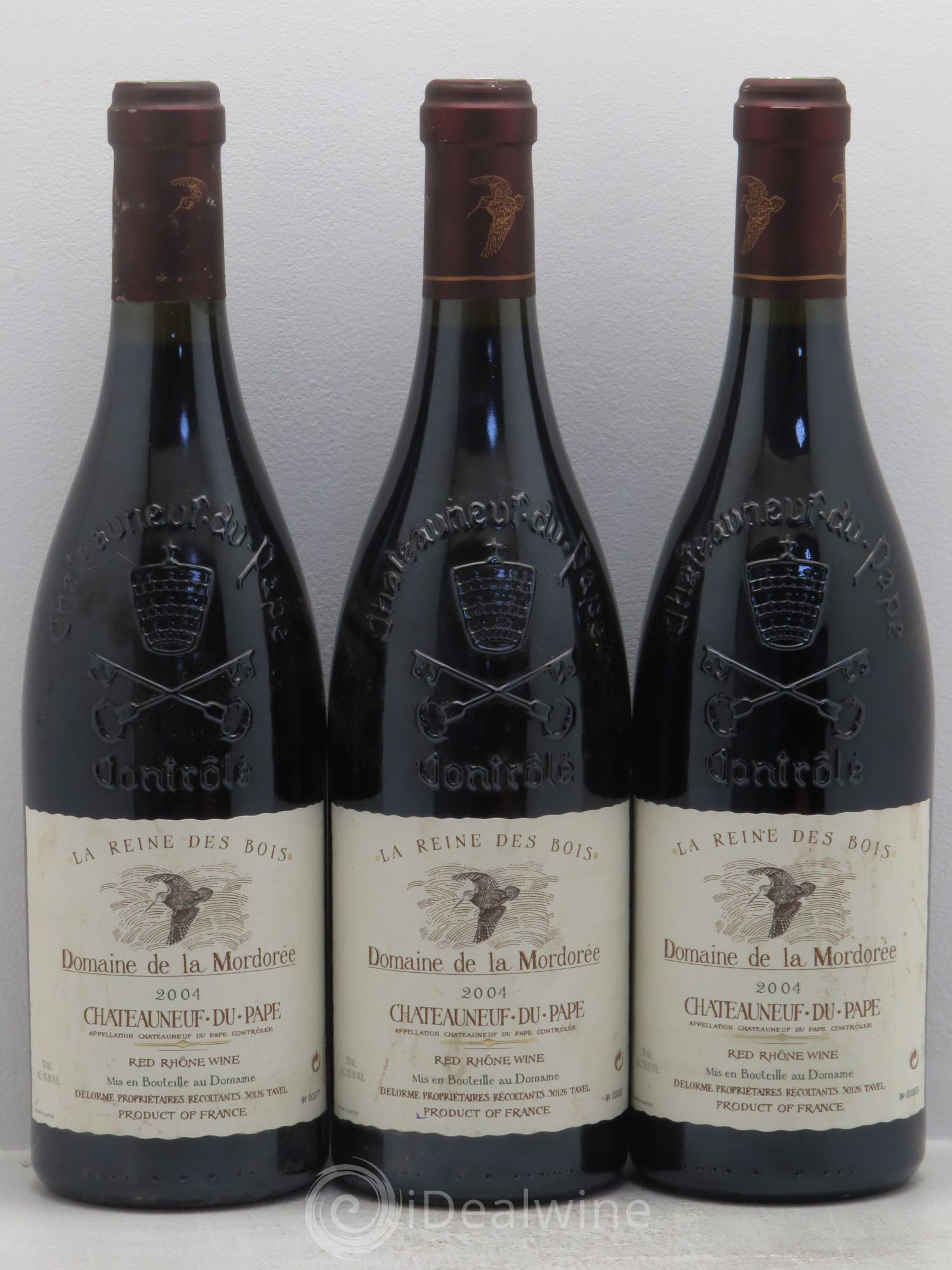 Châteauneuf-du-Pape Cuvée de la Reine des Bois La Mordorée (Domaine de) 2004 - Lot de 3 bouteilles - 0