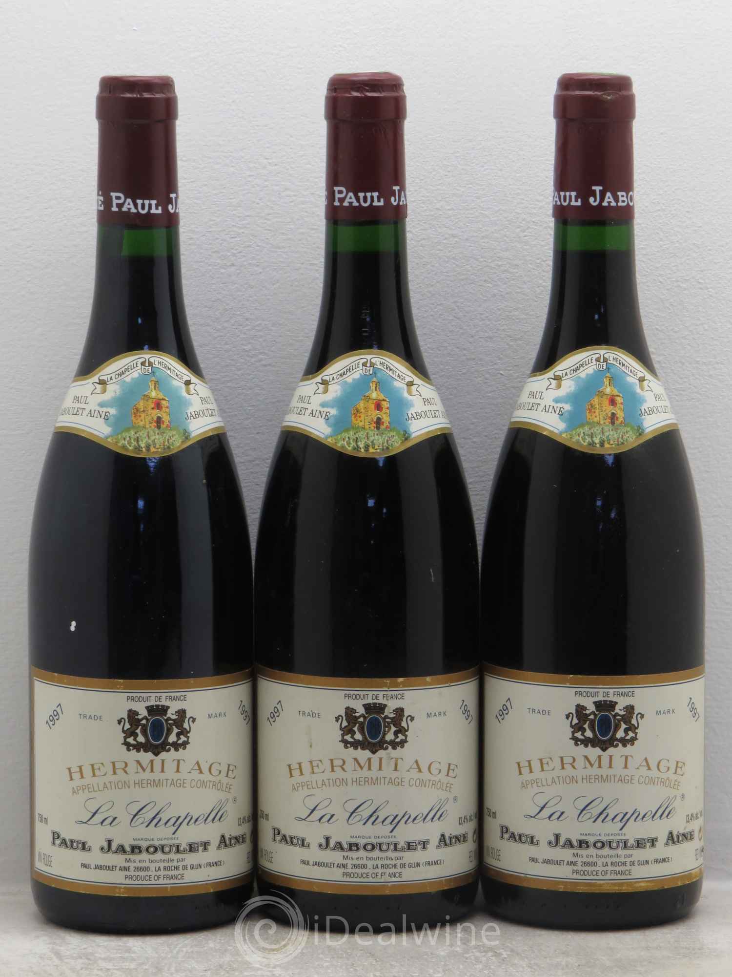 Hermitage La Chapelle Paul Jaboulet Ainé 1997 - Lot de 3 bouteilles - 0