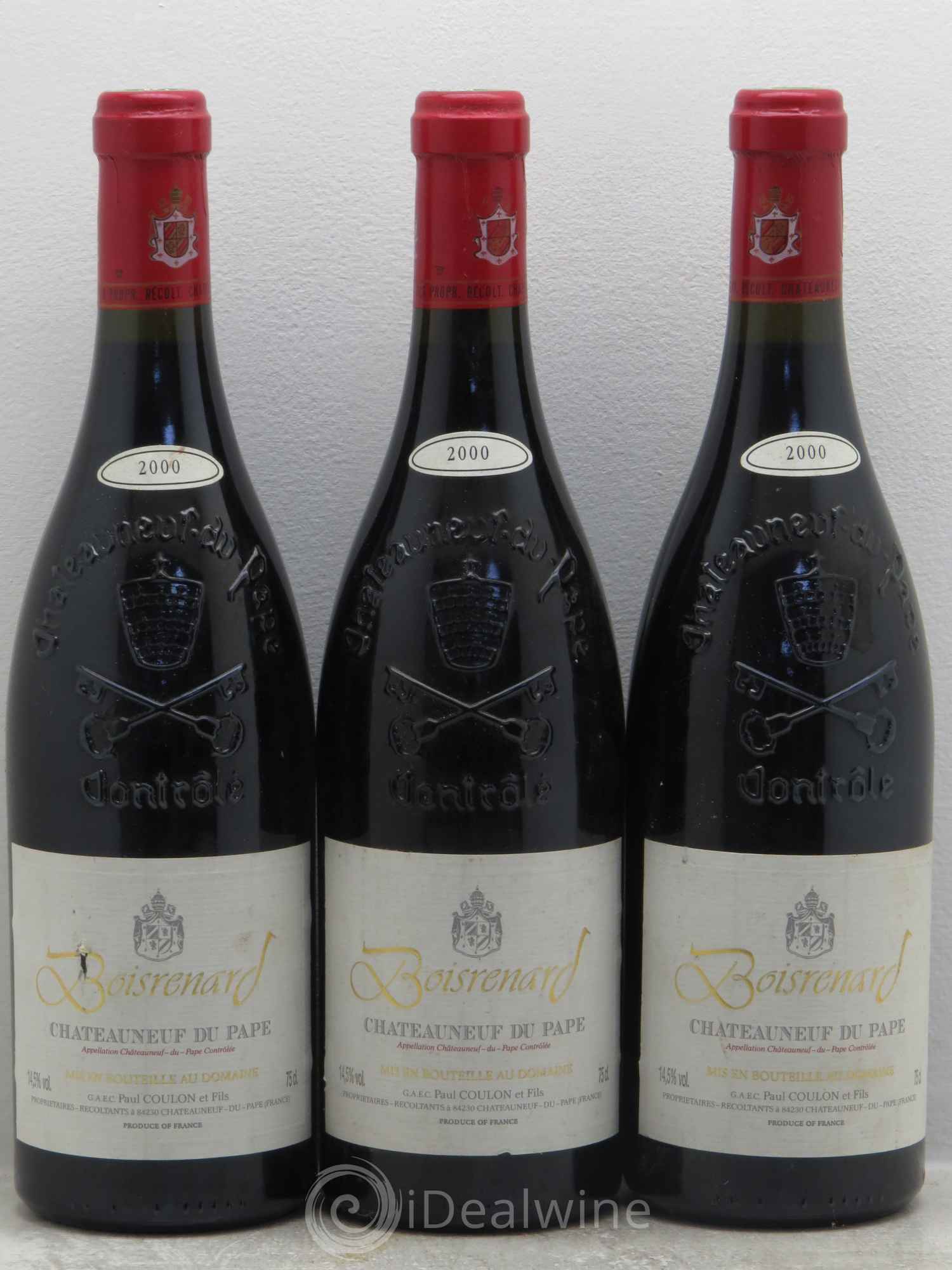 Châteauneuf-du-Pape Cuvée Boisrenard Beaurenard (Domaine de) 2000 - Lot de 3 bouteilles - 0