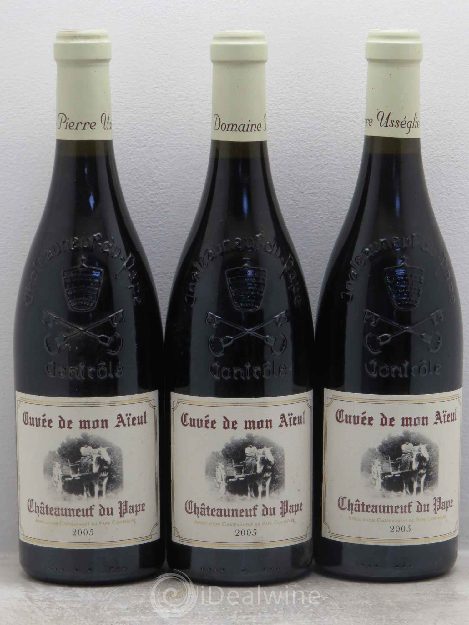 Châteauneuf-du-Pape Cuvée de mon Aïeul Pierre Usseglio & Fils 2005 - Lot de 3 bouteilles - 0