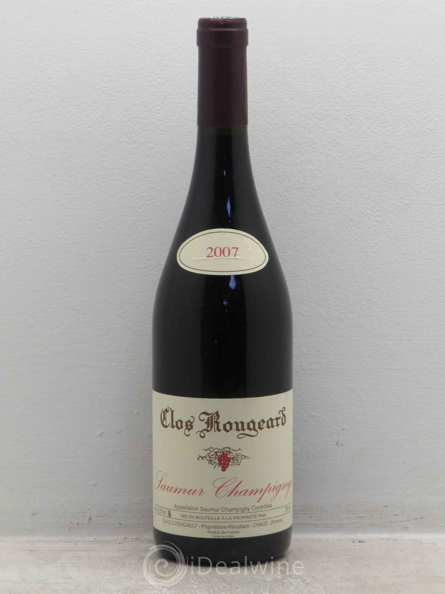 Saumur-Champigny Clos Rougeard 2007 - Lot de 1 bouteille - 0