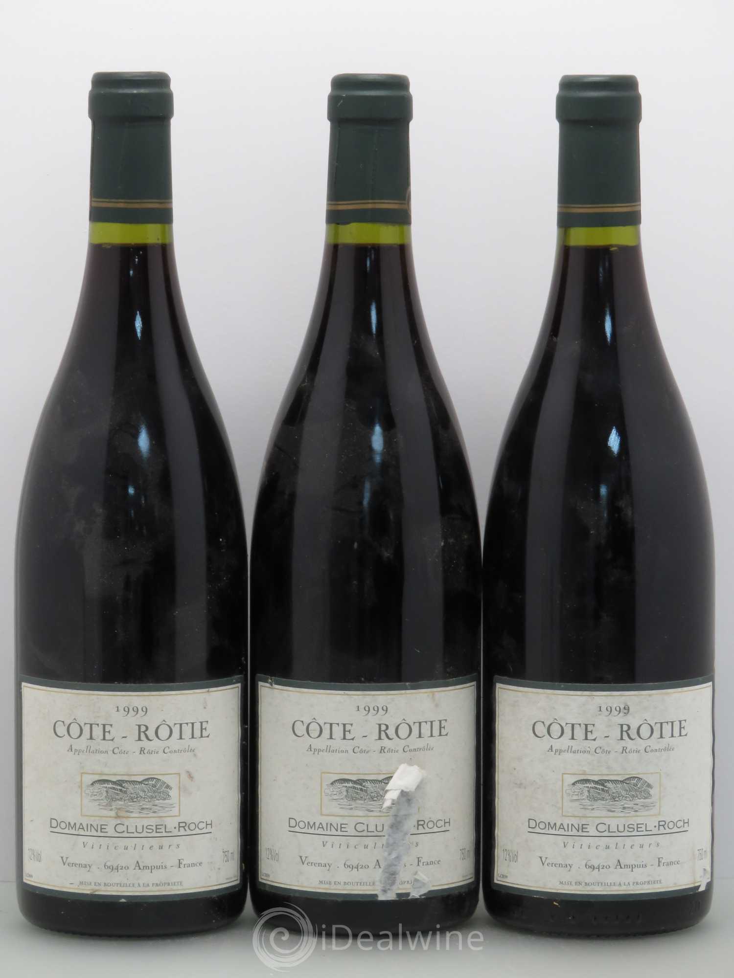 Côte-Rôtie Clusel-Roch 1999 - Lot de 3 bouteilles - 0