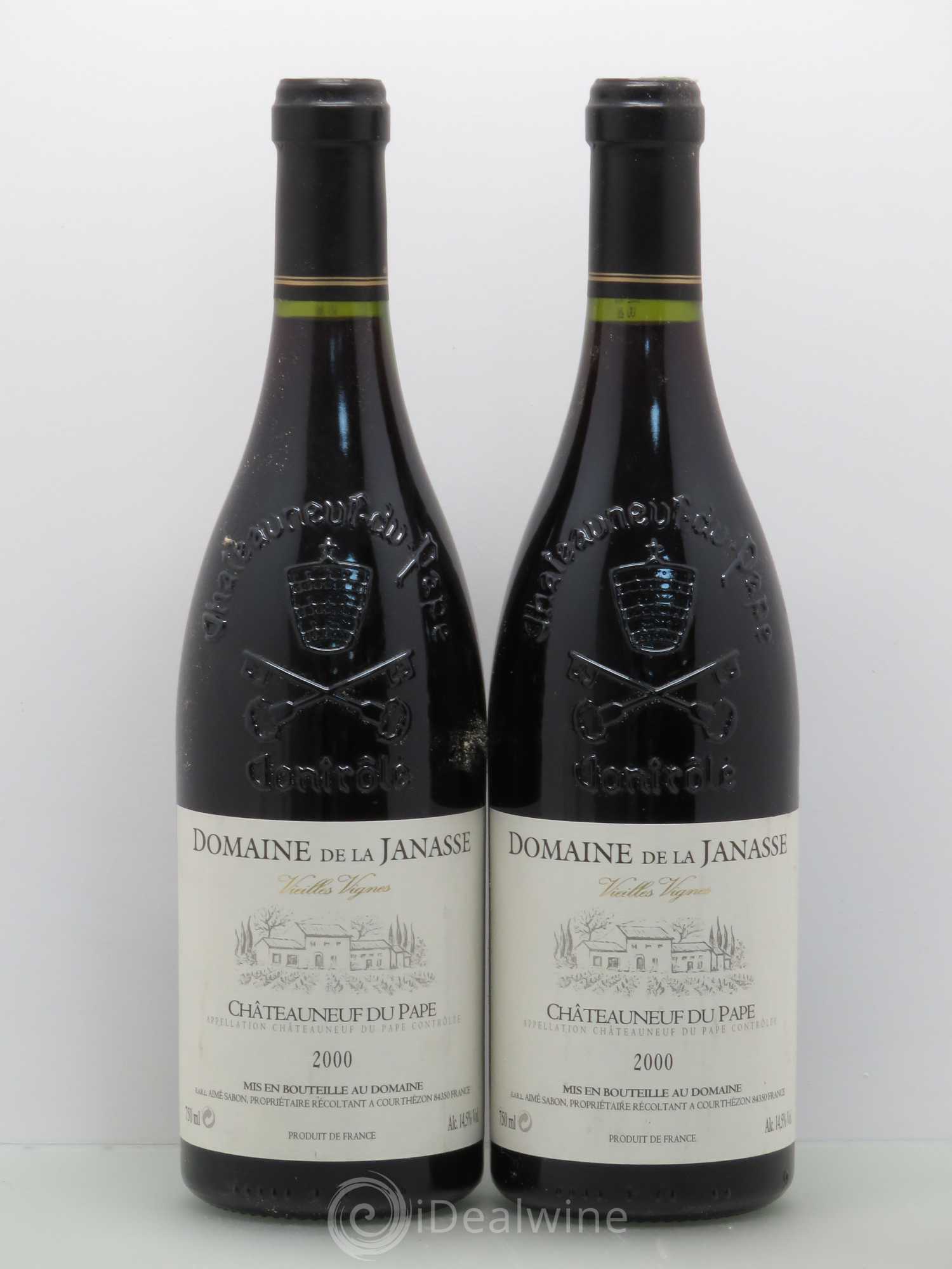 Châteauneuf-du-Pape Cuvée Vieilles Vignes La Janasse (Domaine de) 2000 - Lot de 2 bouteilles - 0