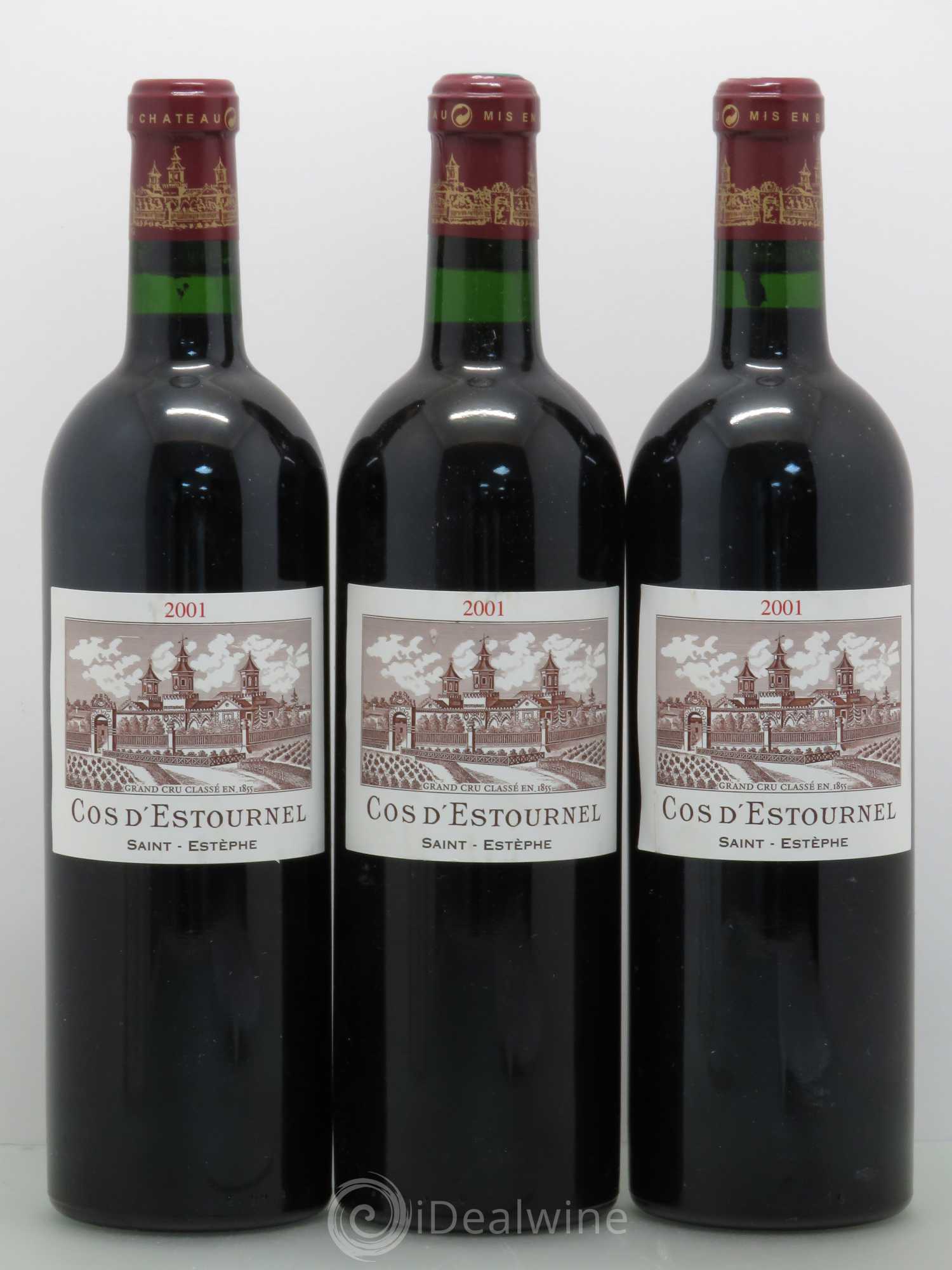 Cos d'Estournel 2ème Grand Cru Classé 2001 - Lot de 3 bouteilles - 0