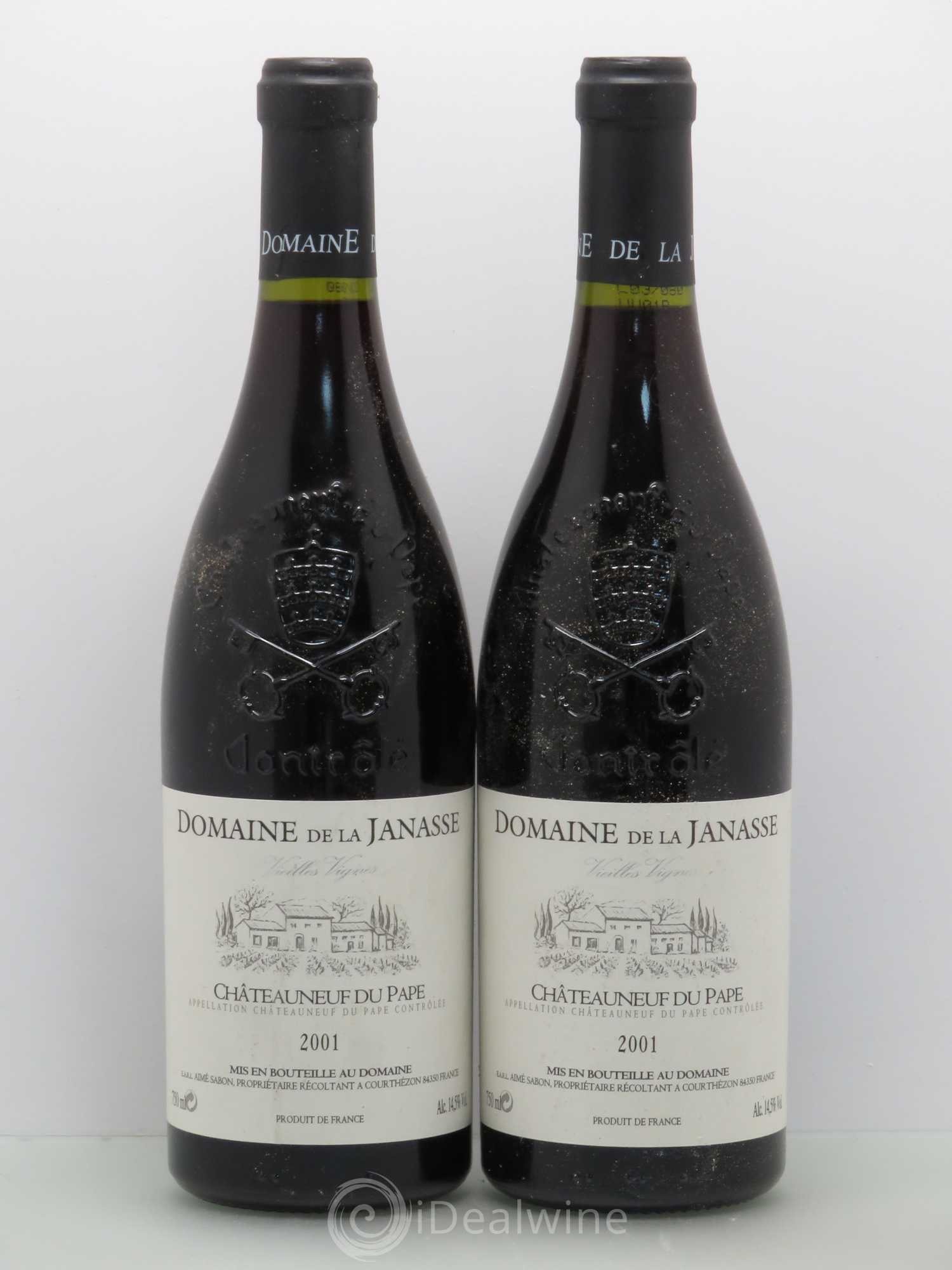 Châteauneuf-du-Pape Cuvée Vieilles Vignes La Janasse (Domaine de) 2001 - Lot de 2 bouteilles - 0