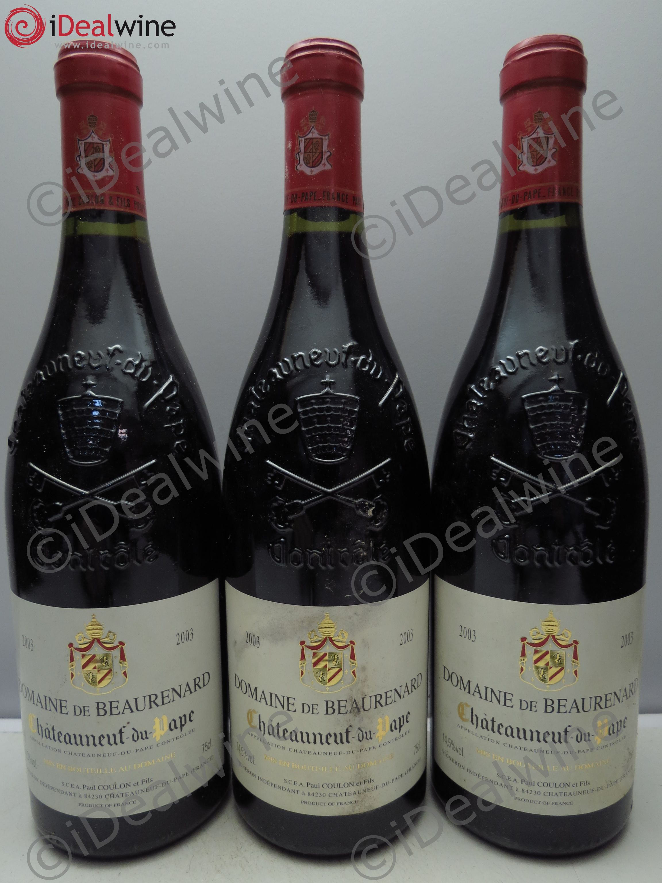 Châteauneuf-du-Pape Beaurenard (Domaine de) 2003 - Lot de 3 bouteilles - 0