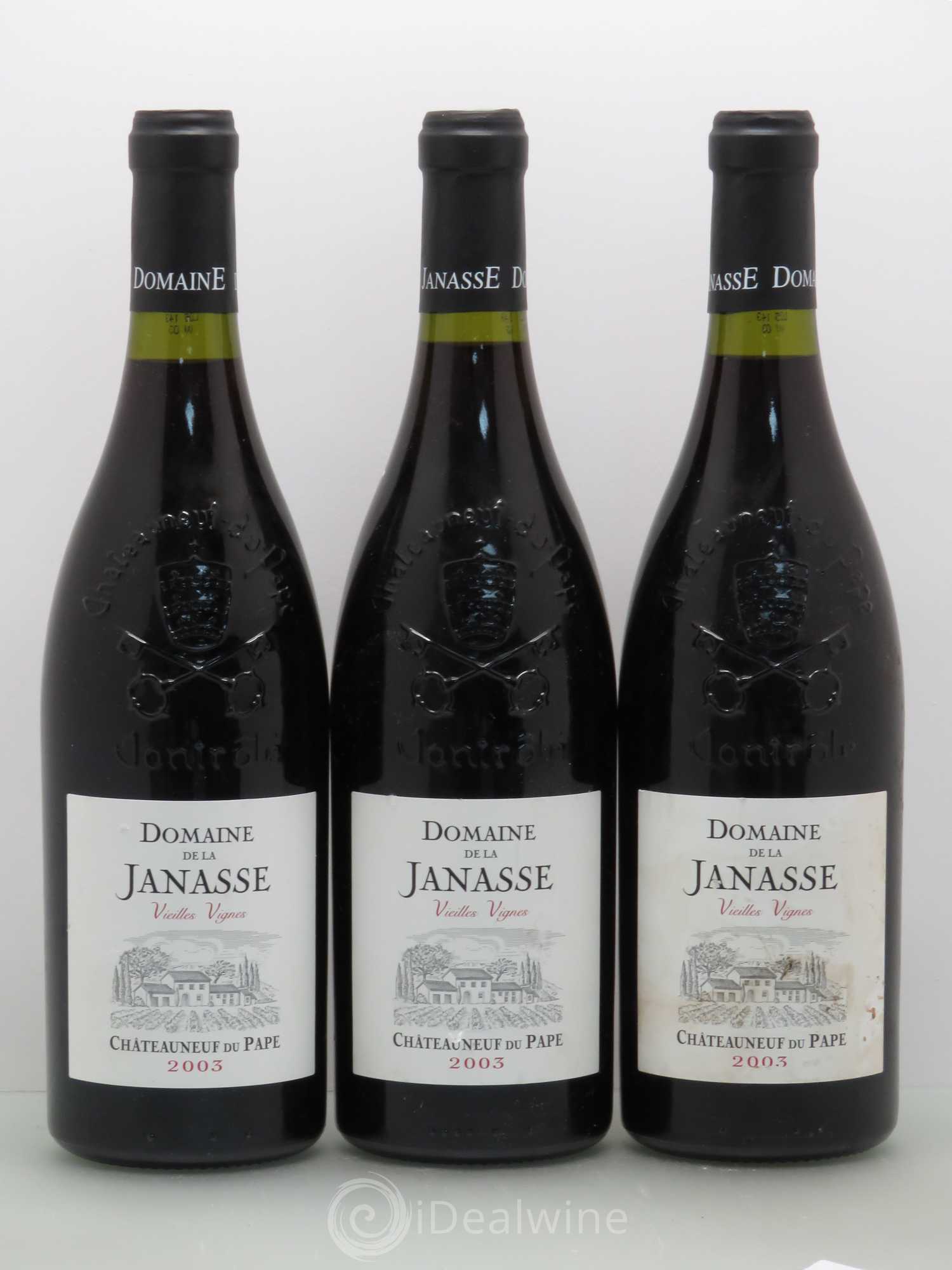 Châteauneuf-du-Pape Cuvée Vieilles Vignes La Janasse (Domaine de) 2003 - Lot de 3 bouteilles - 0