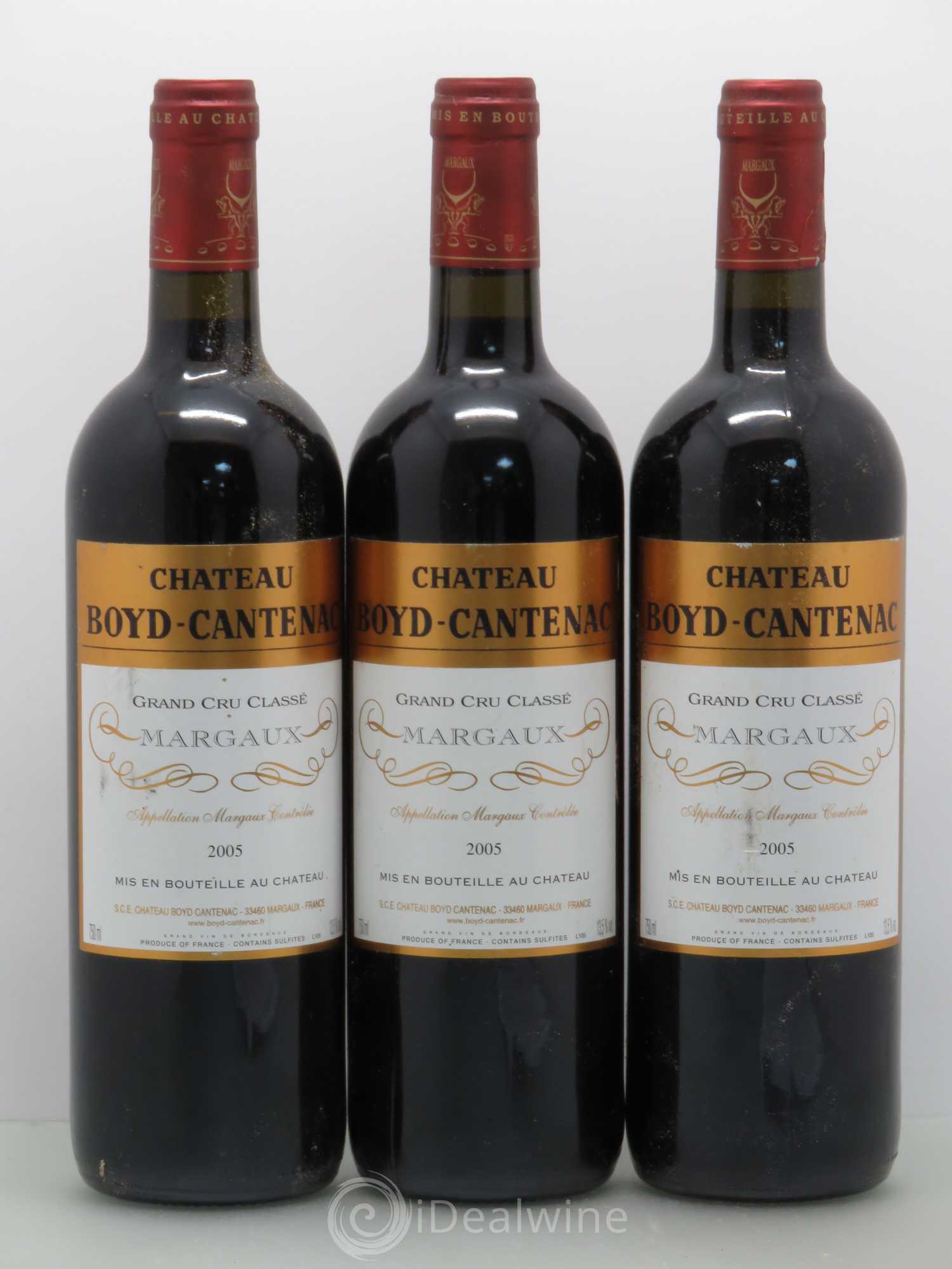 Château Boyd Cantenac 3ème Grand Cru Classé 2005 - Lot de 3 bouteilles - 0